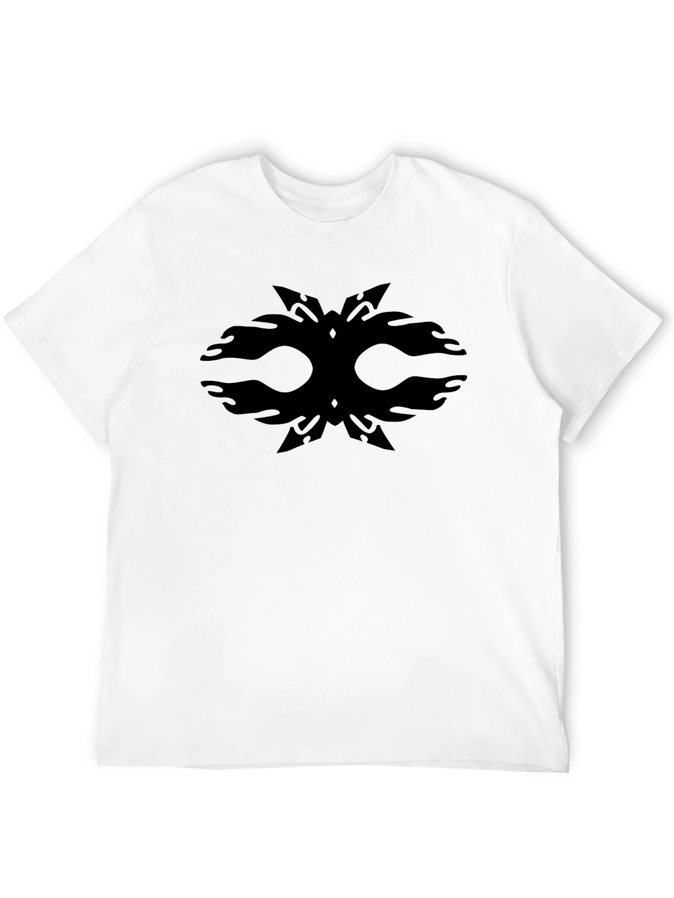 Abstract Graphic Print Crew Neck Tee