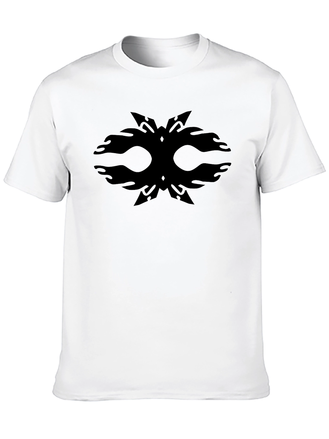 Abstract Graphic Print Crew Neck Tee
