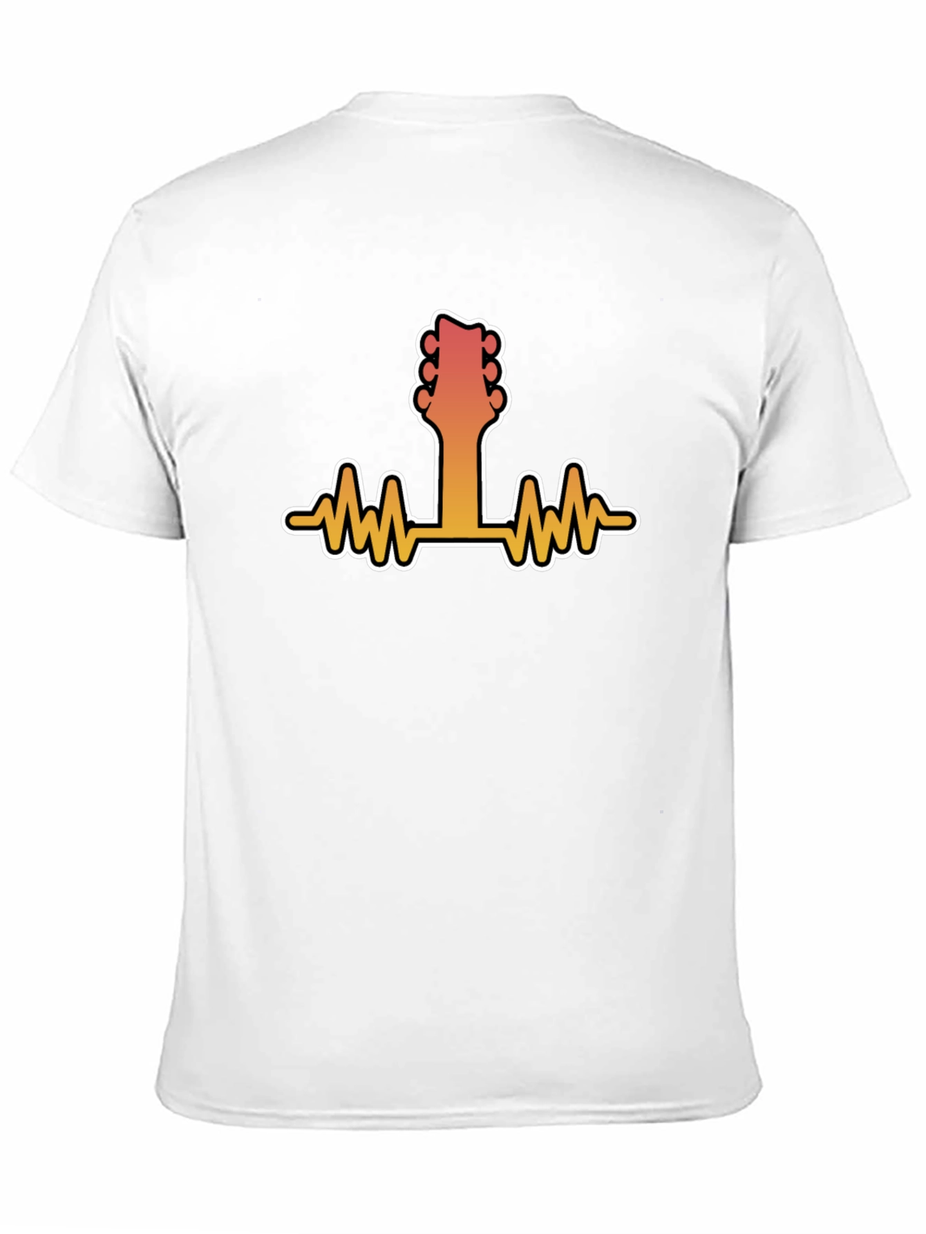Guitar Heartbeat Graphic Tee - Music Lover Shirt