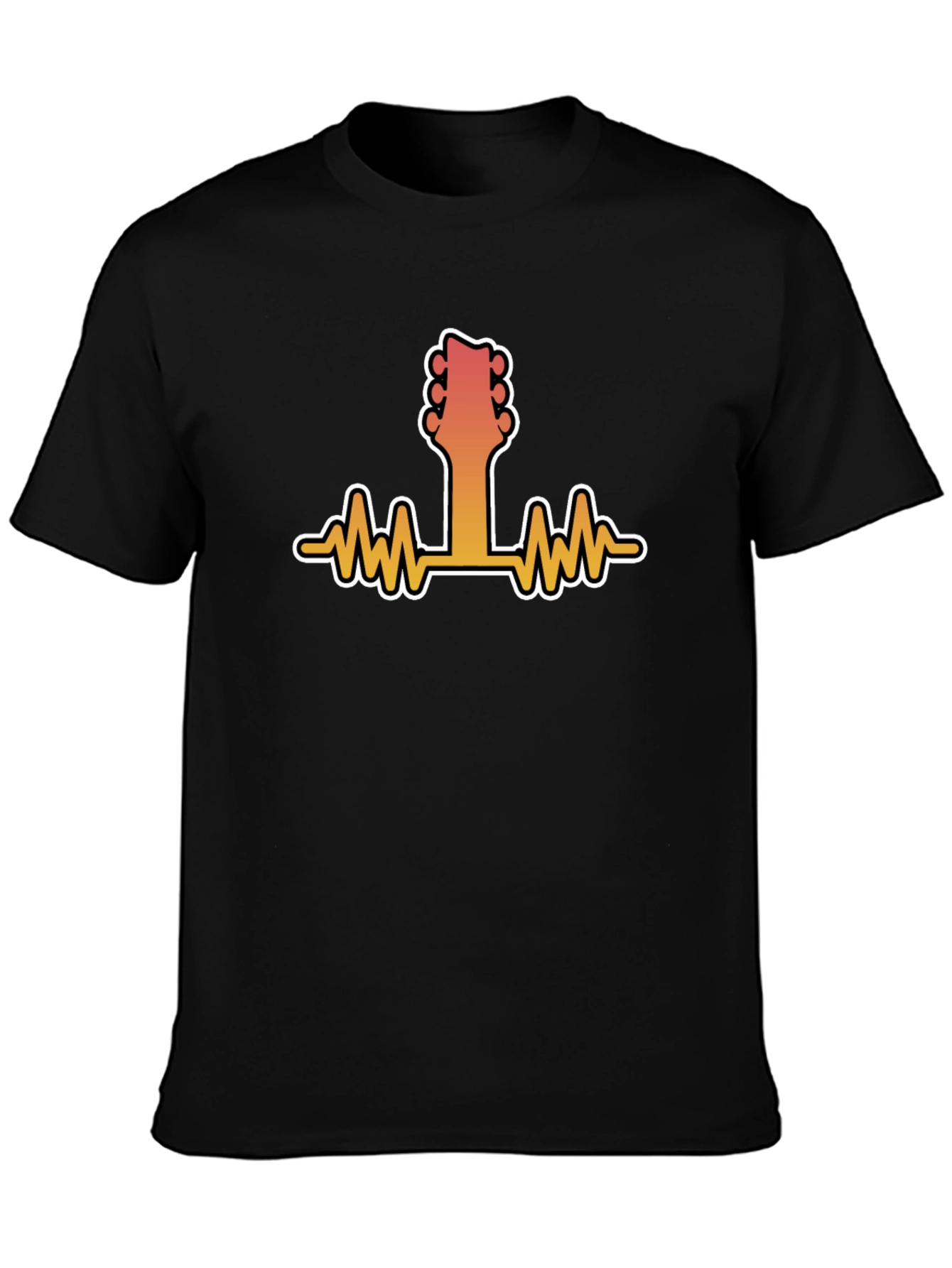 Guitar Heartbeat Graphic Tee - Music Lover Shirt