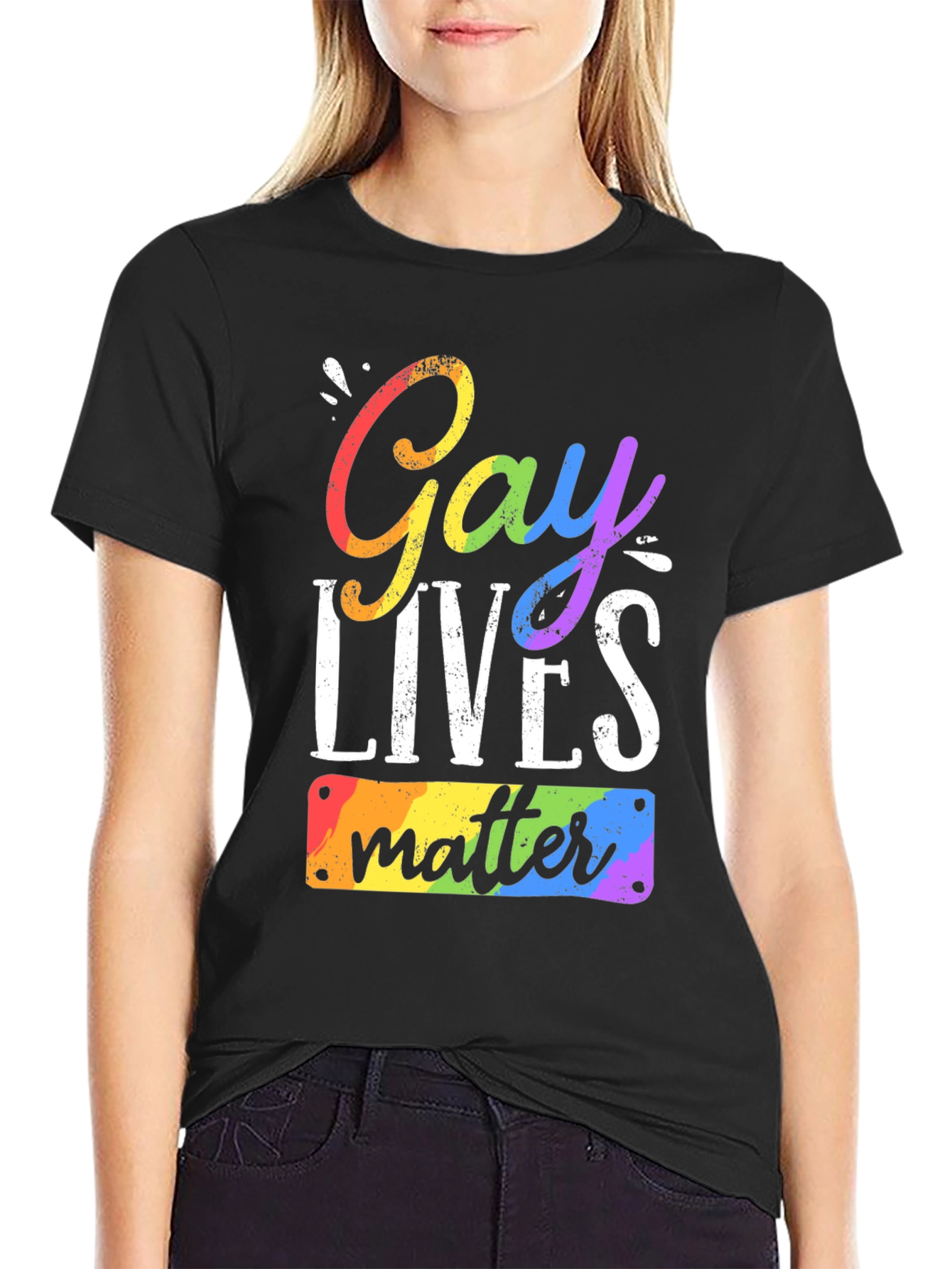 Gay Lives Matter Rainbow Pride T-Shirt