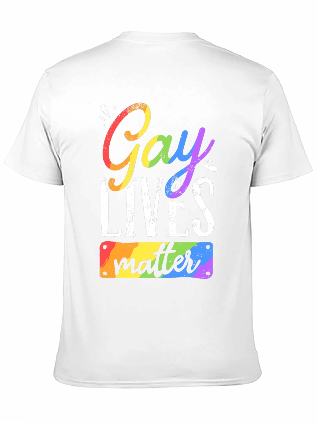 Gay Lives Matter Rainbow Pride T-Shirt