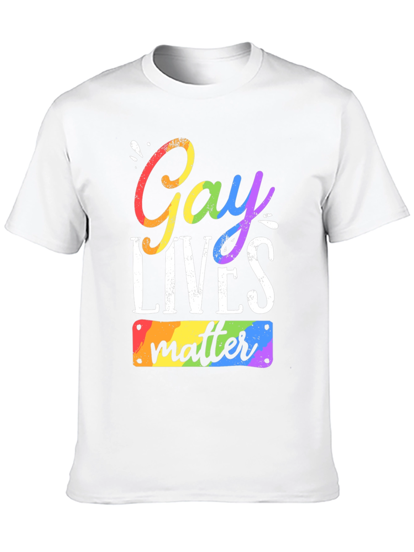 Gay Lives Matter Rainbow Pride T-Shirt
