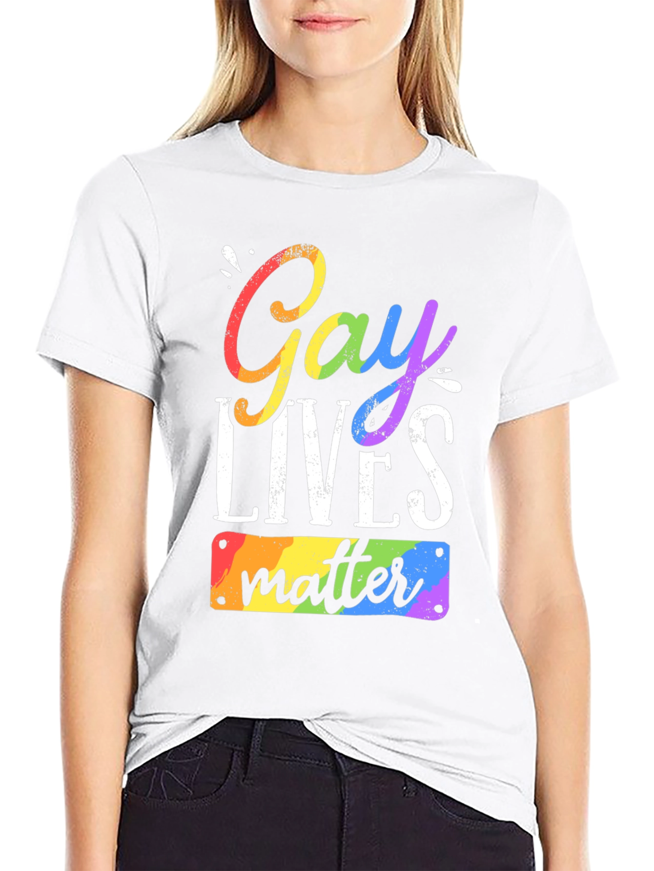 Gay Lives Matter Rainbow Pride T-Shirt