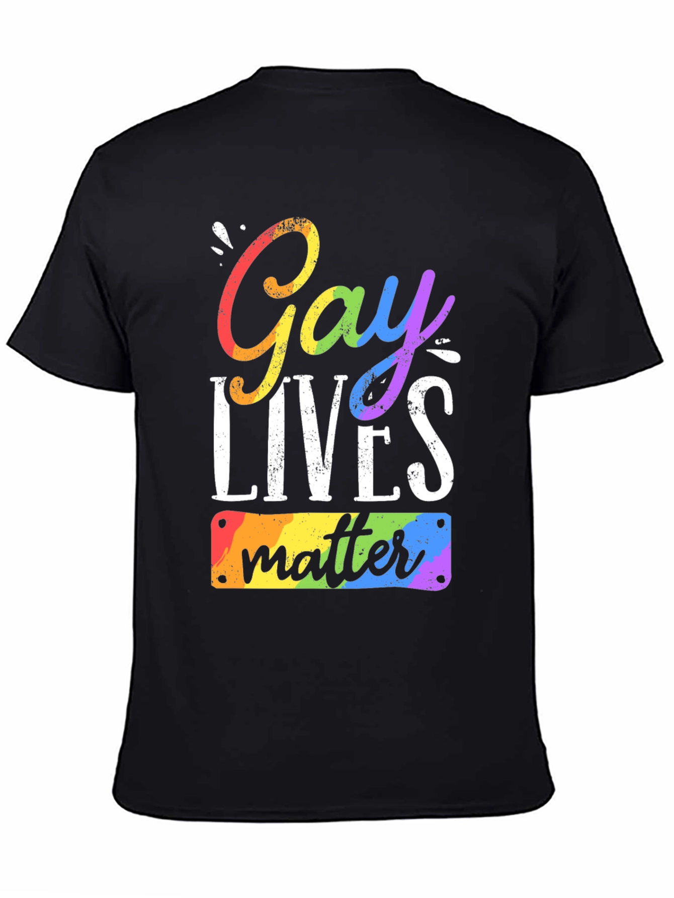Gay Lives Matter Rainbow Pride T-Shirt