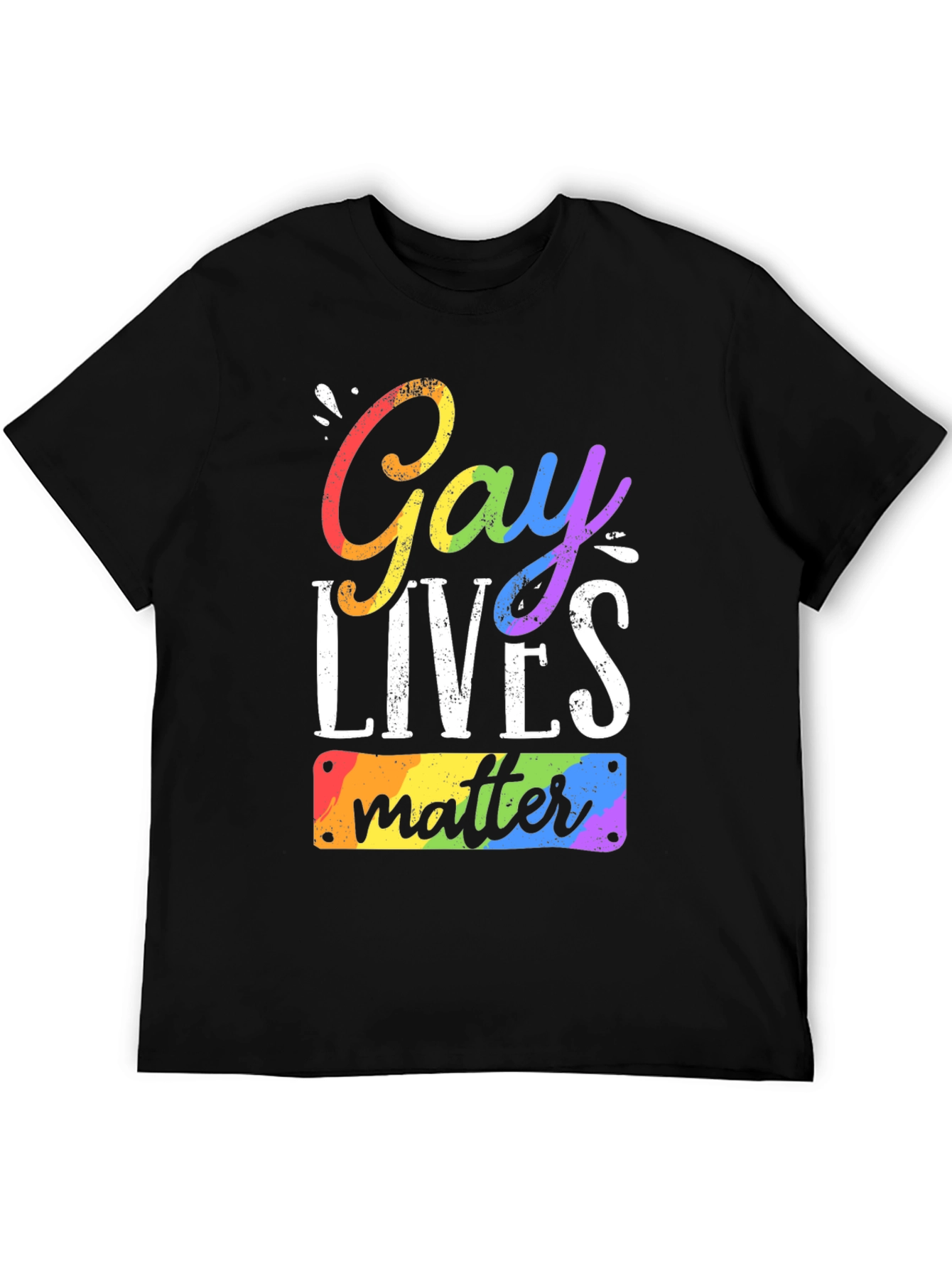 Gay Lives Matter Rainbow Pride T-Shirt