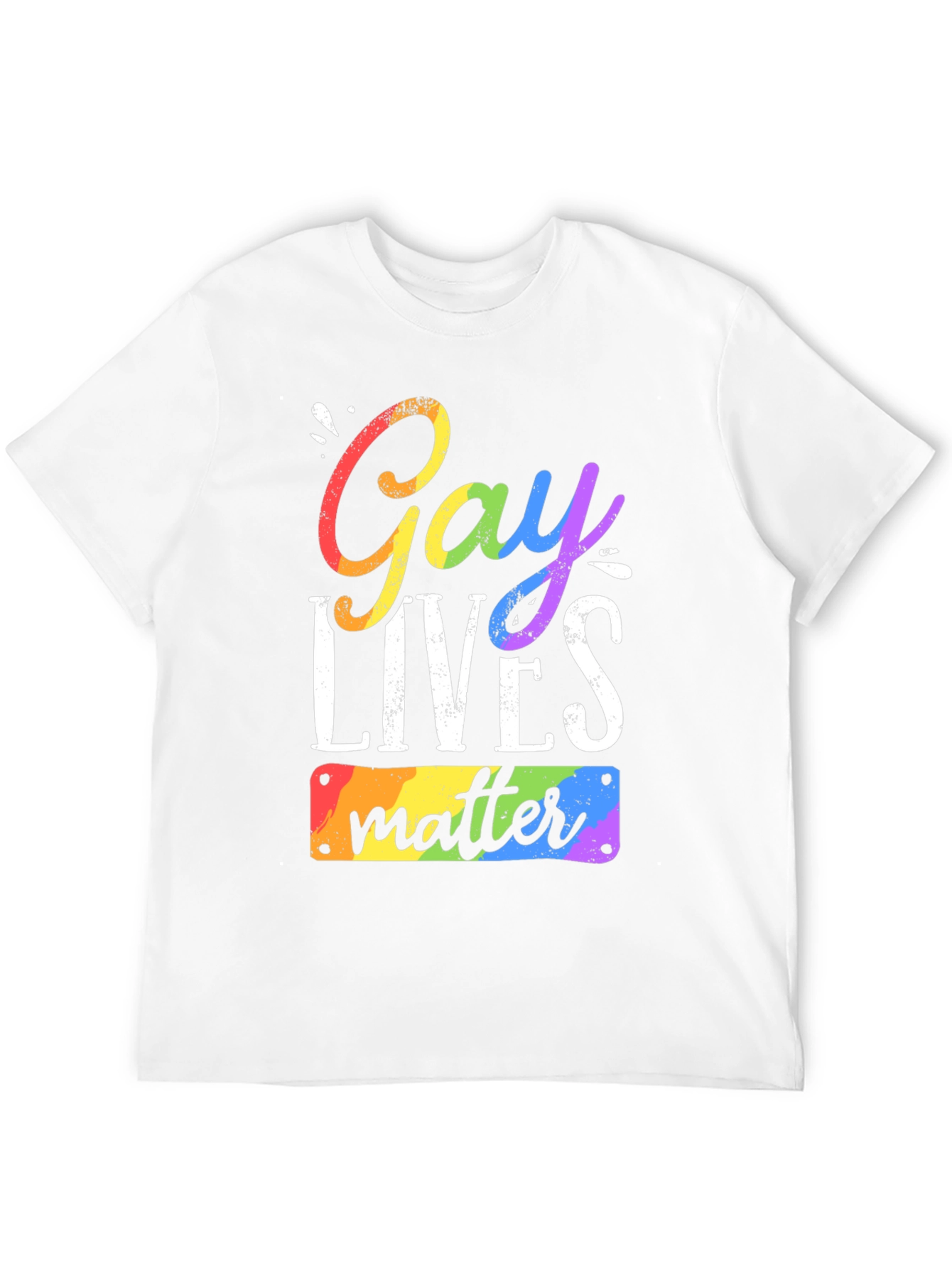 Gay Lives Matter Rainbow Pride T-Shirt