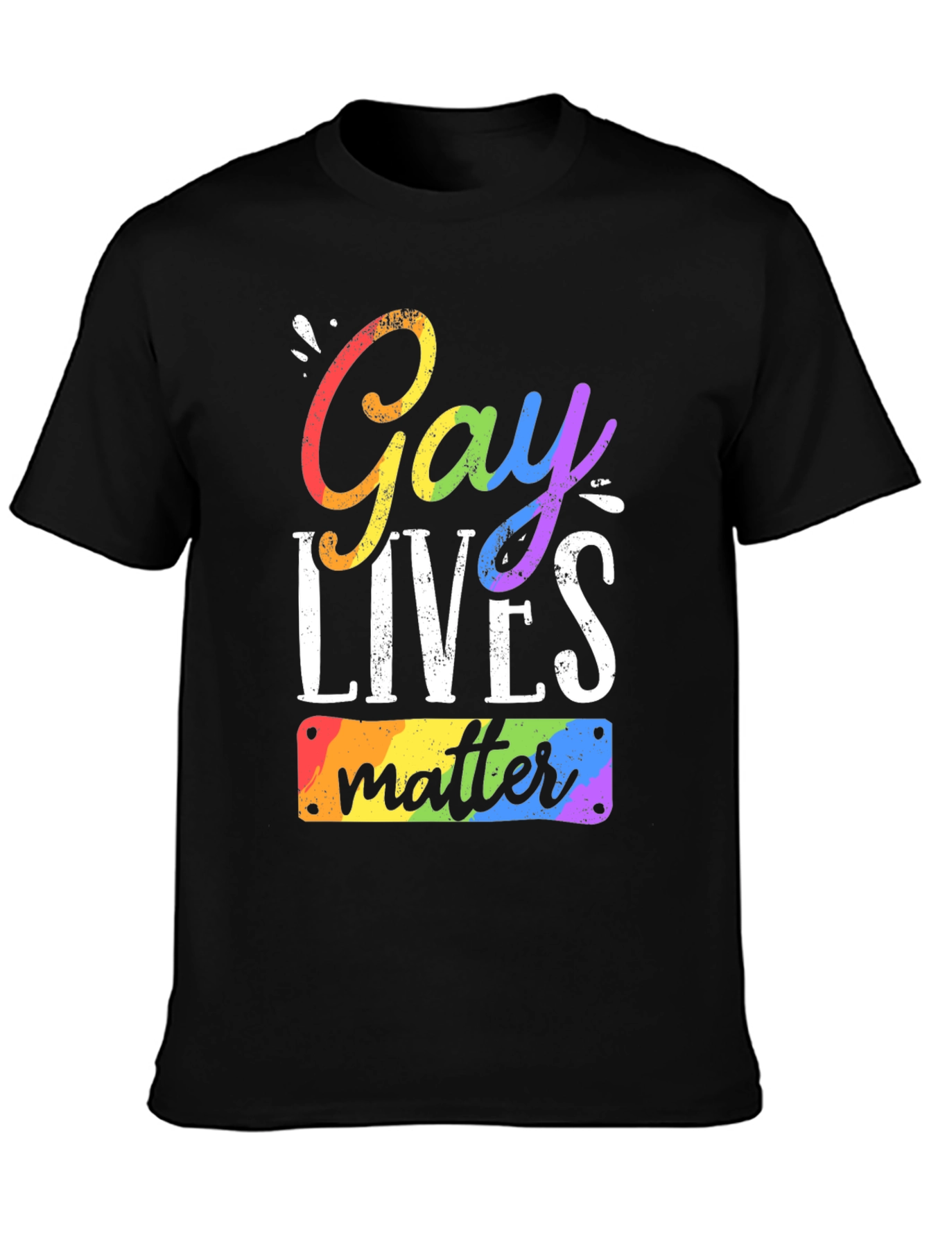 Gay Lives Matter Rainbow Pride T-Shirt