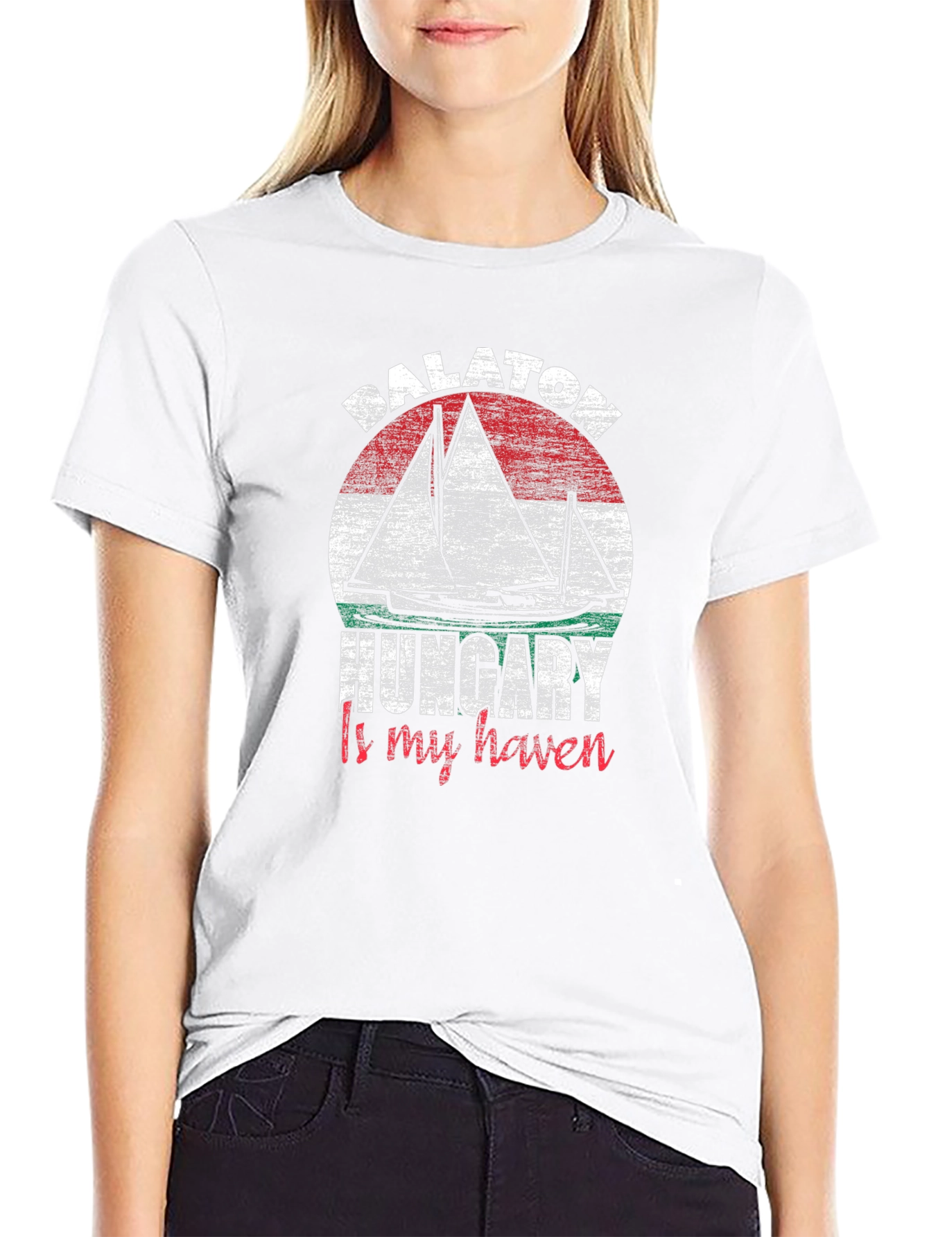 Balaton Hungary Is My Haven Black T-Shirt