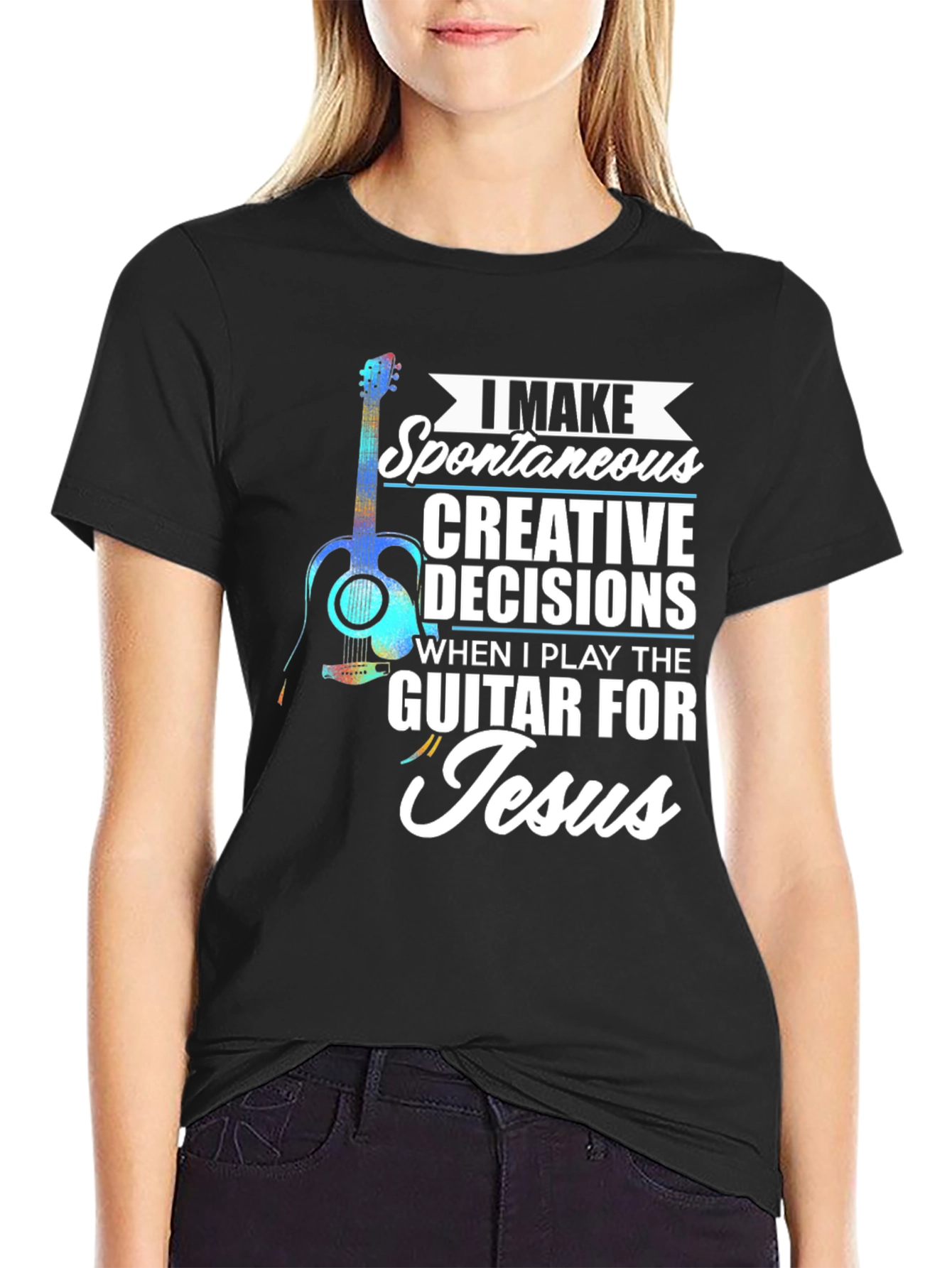 Guitar for Jesus T-Shirt: Spontaneous Creative Decisions