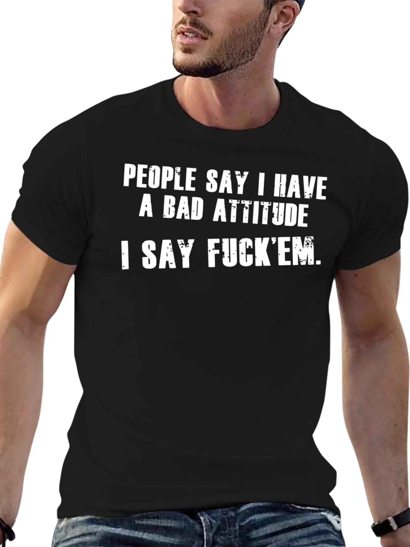Attitude Graphic Tee - Bold Statement Shirt