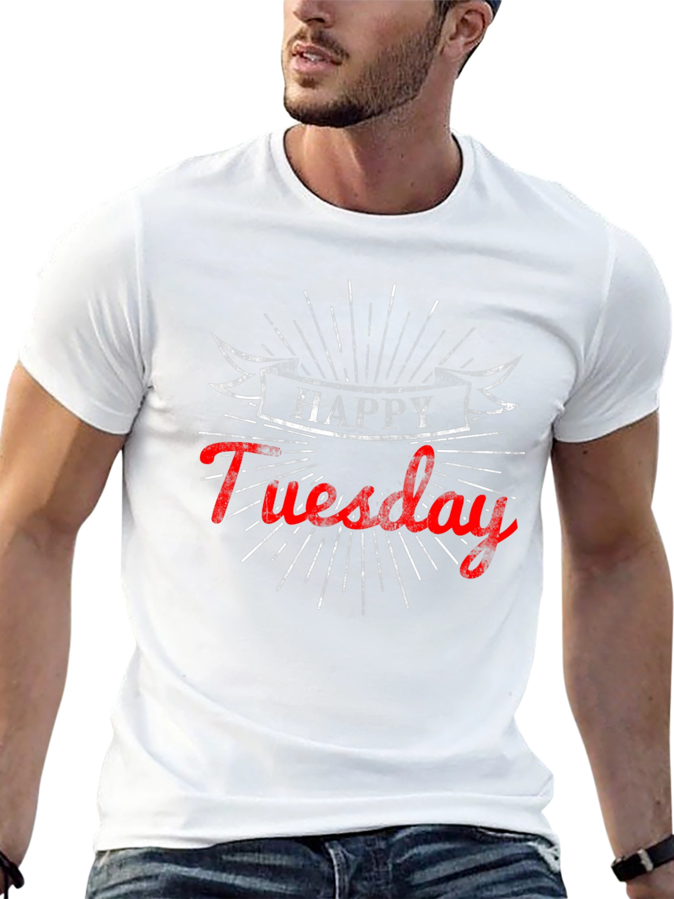 Happy Tuesday Graphic Tee - Black