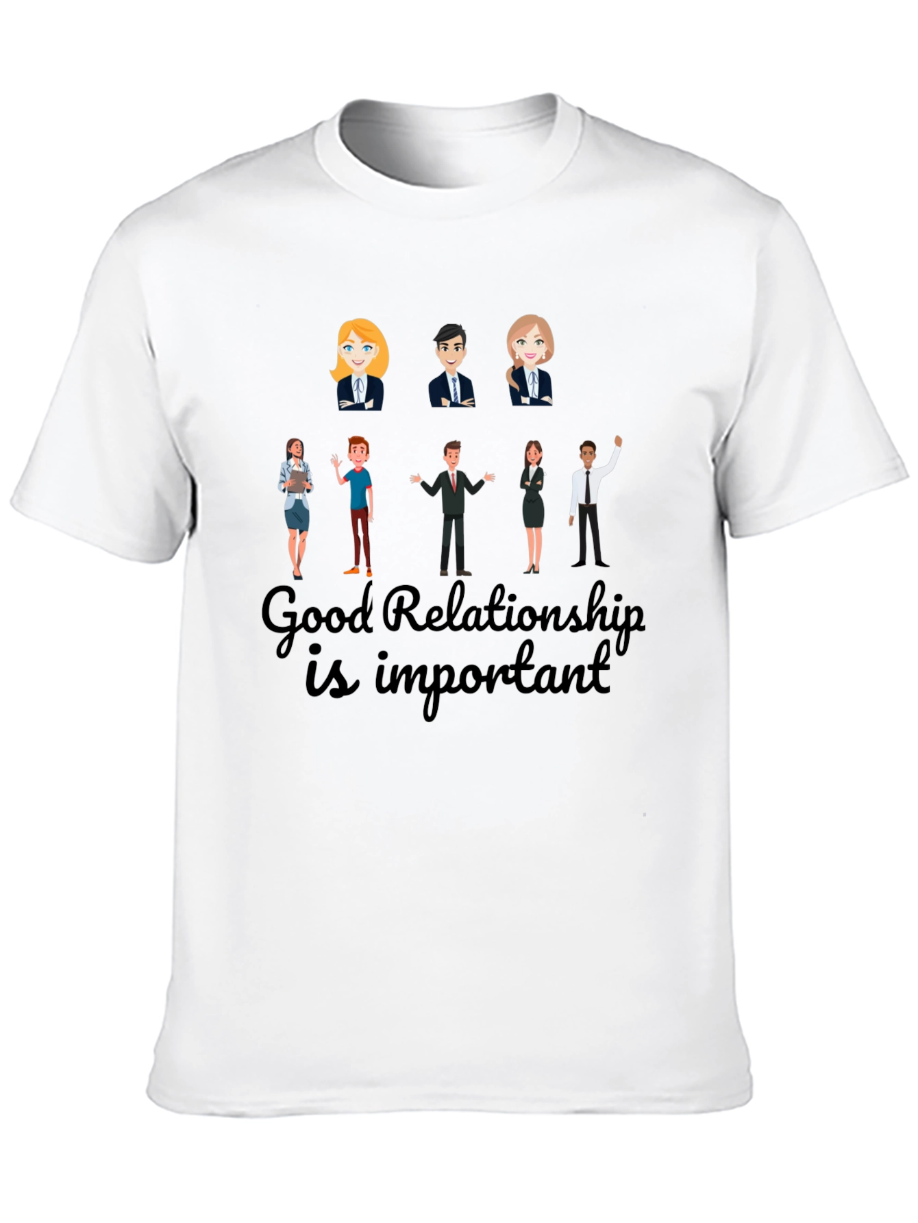 Good Relationship T-Shirt: Soft Cotton Blend Unisex Fit