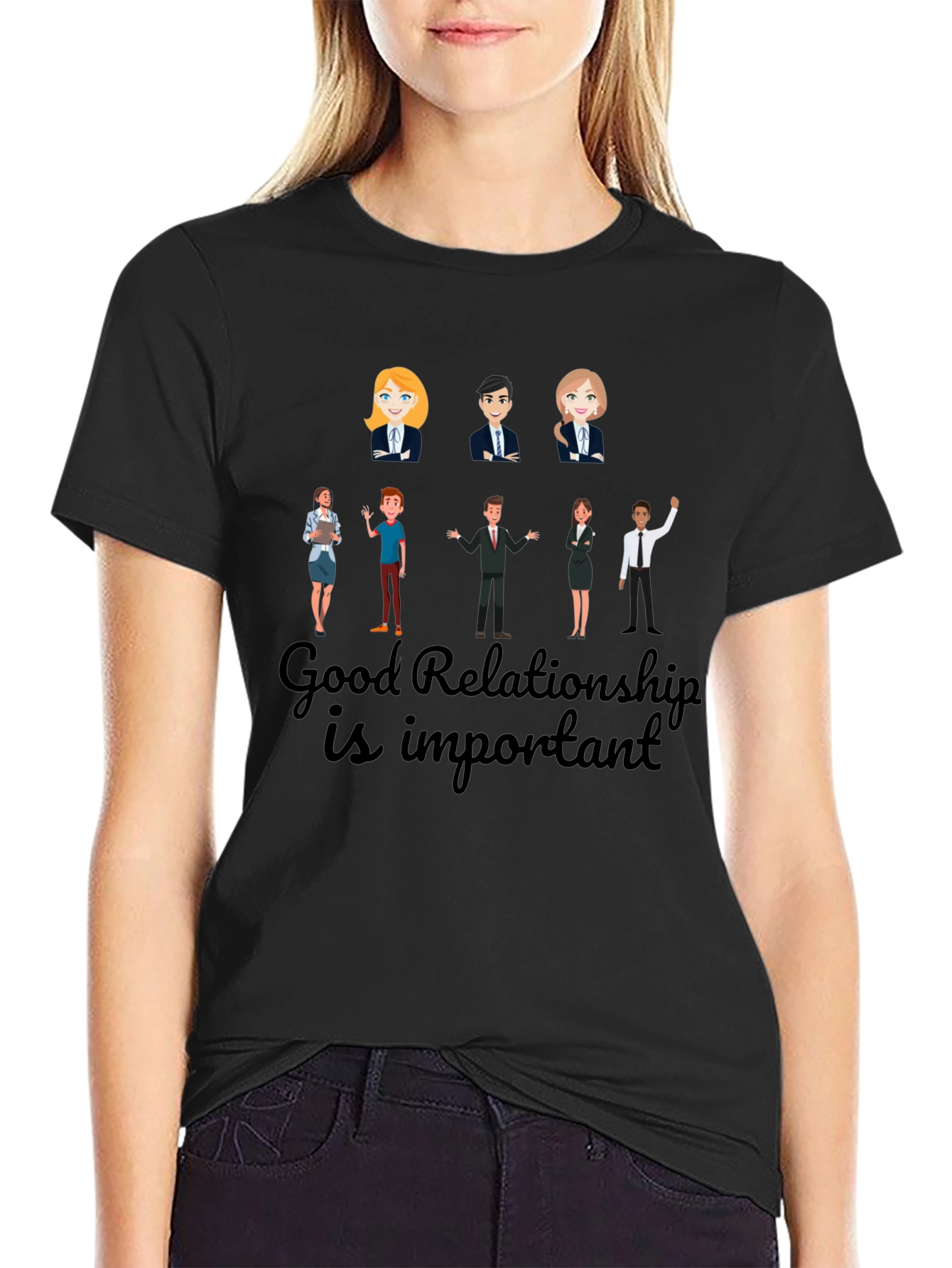 Good Relationship T-Shirt: Soft Cotton Blend Unisex Fit