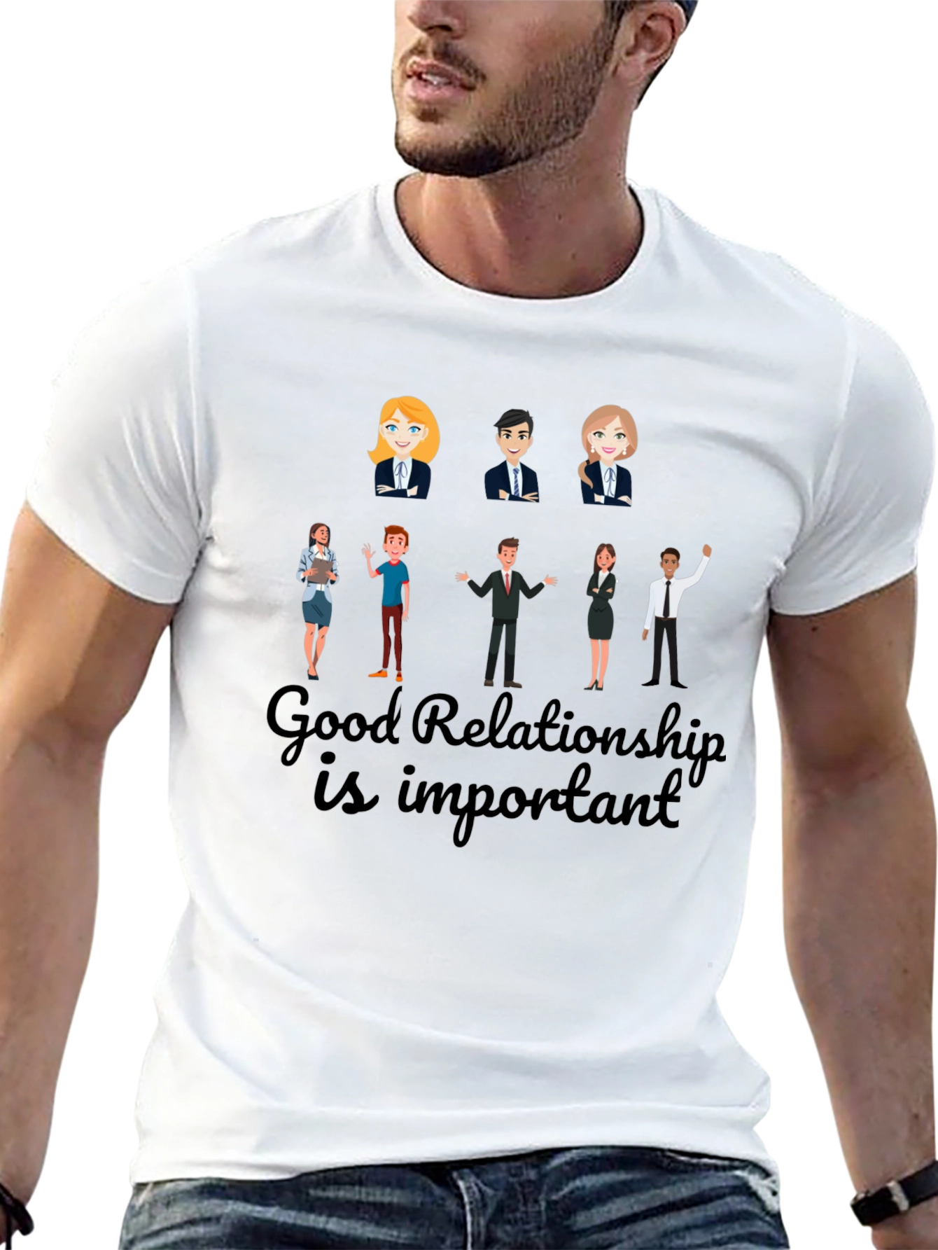 Good Relationship T-Shirt: Soft Cotton Blend Unisex Fit