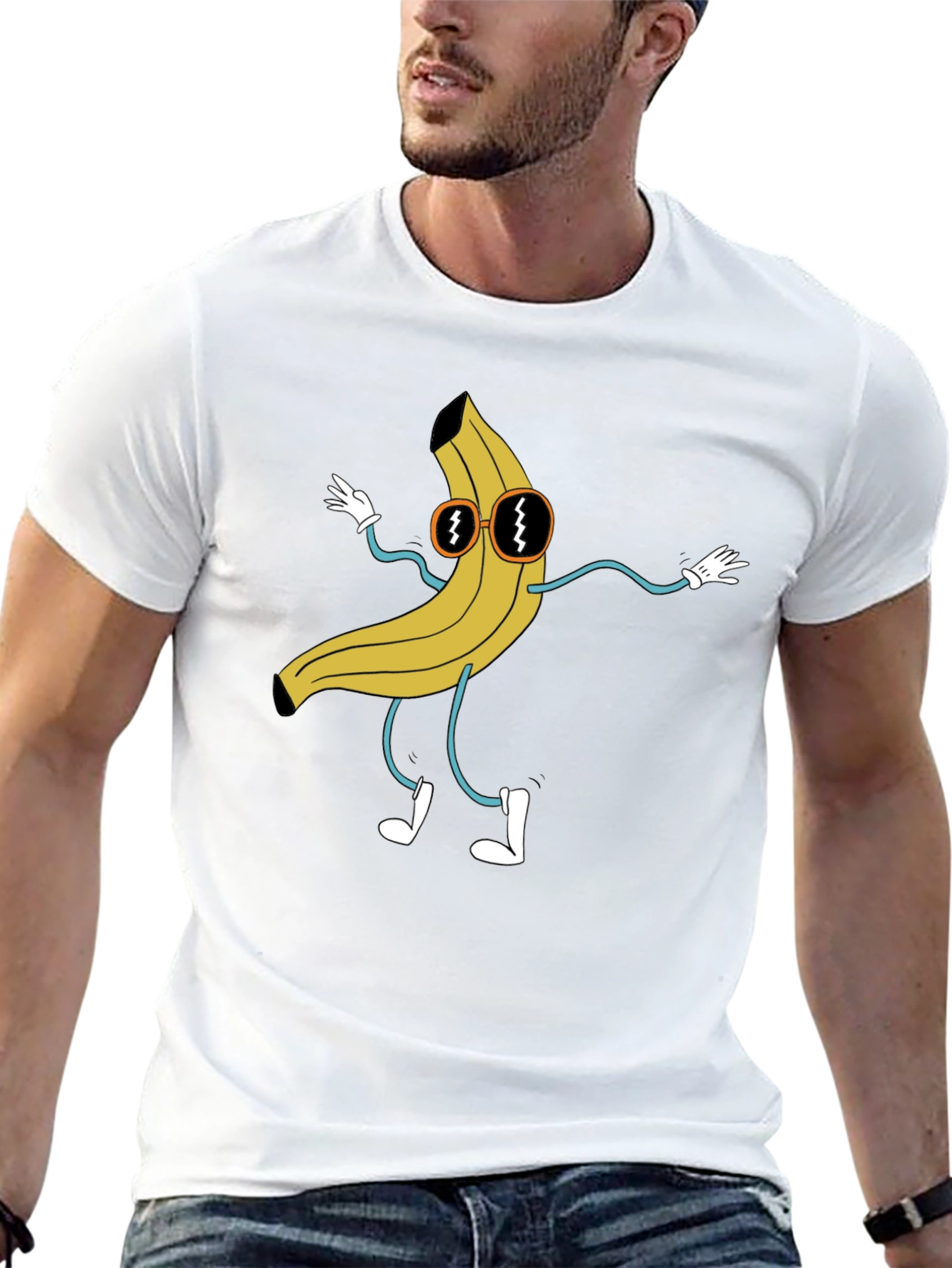 Banana Cartoon T-Shirt - Cool and Quirky Style
