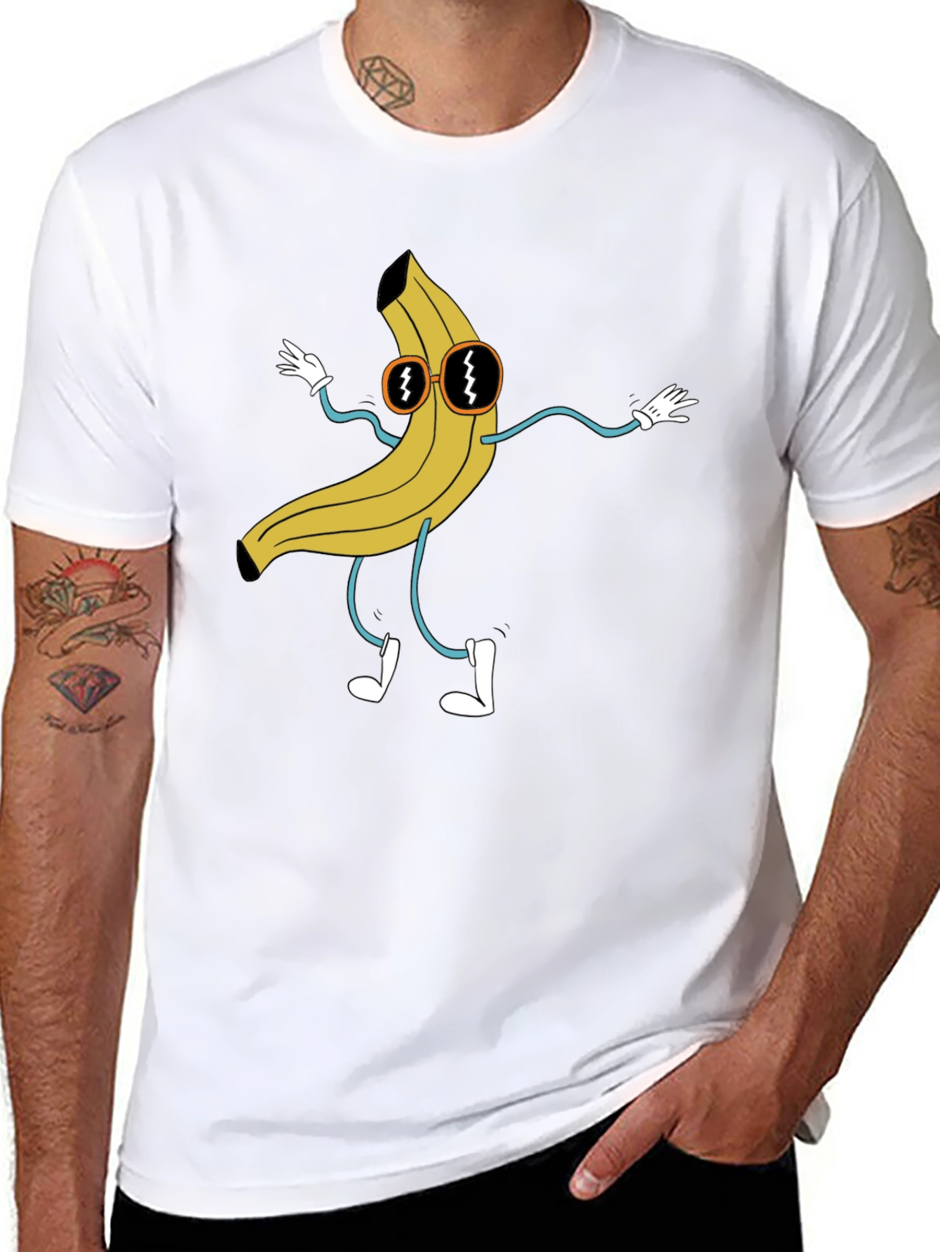 Banana Cartoon T-Shirt - Cool and Quirky Style