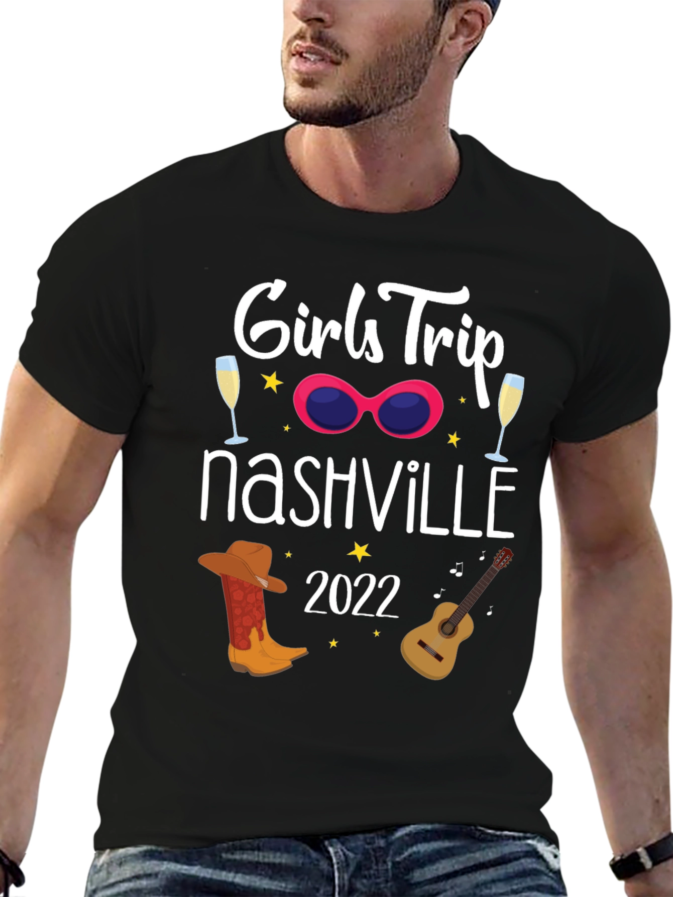Girls Trip Nashville 2022 Black T-Shirt