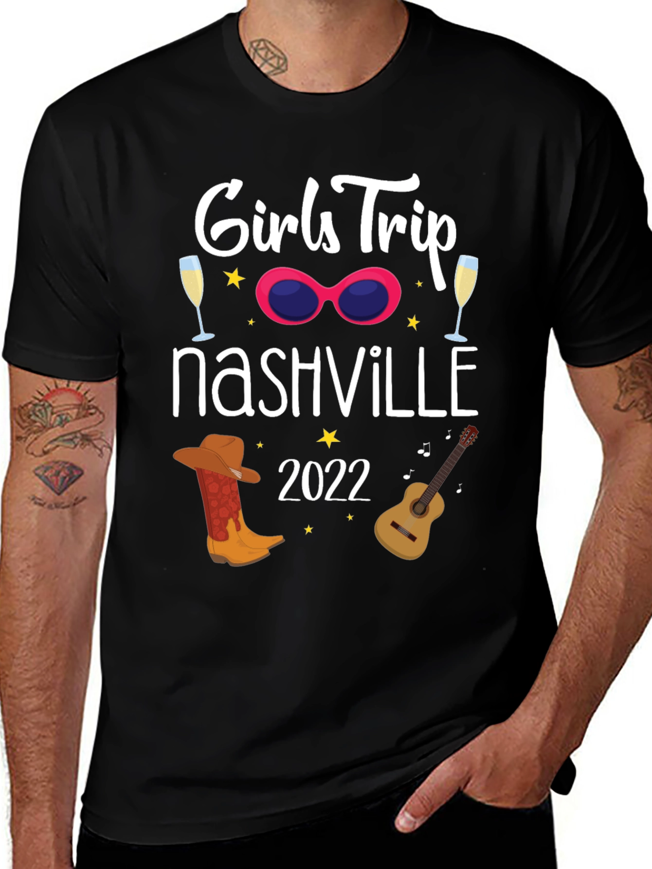 Girls Trip Nashville 2022 Black T-Shirt