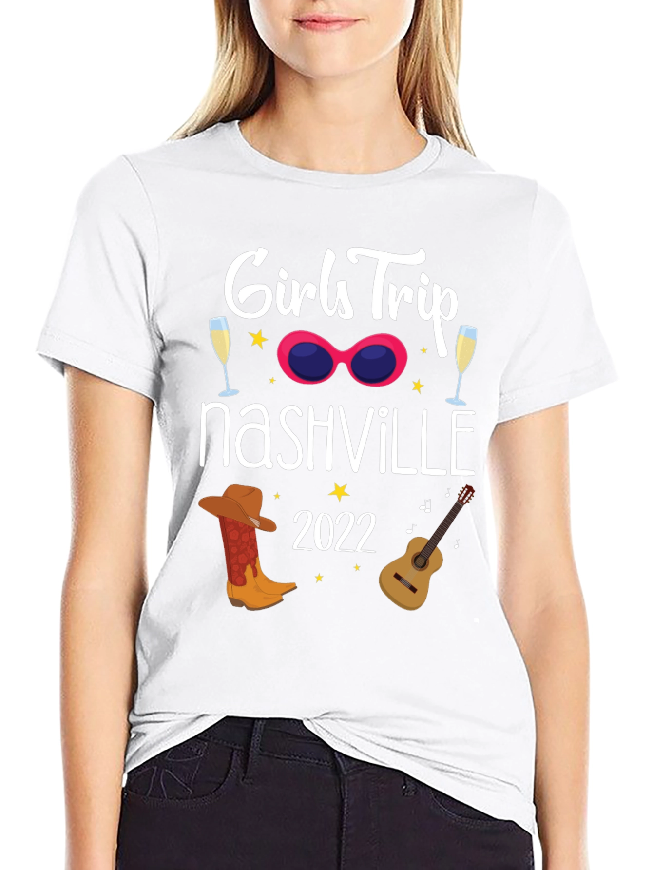 Girls Trip Nashville 2022 Black T-Shirt