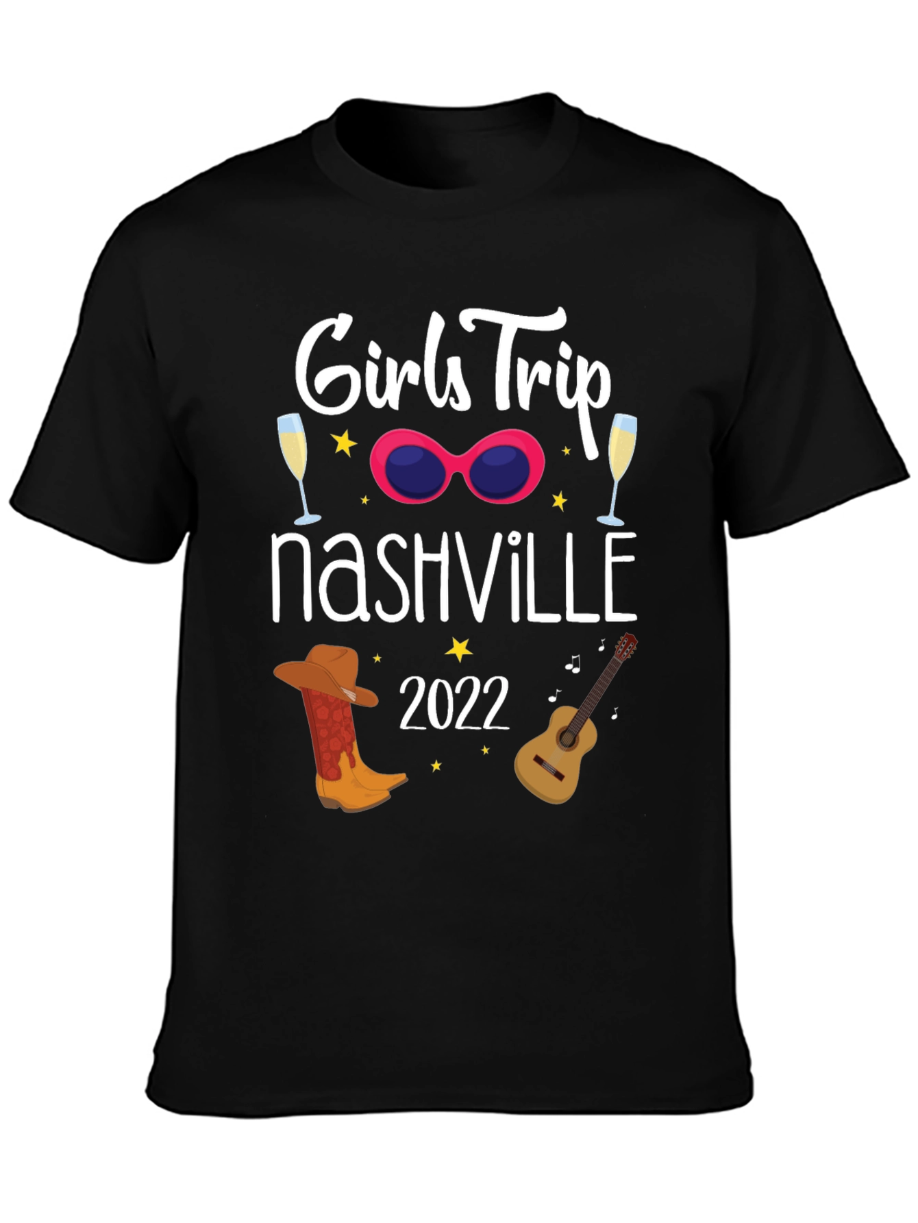 Girls Trip Nashville 2022 Black T-Shirt