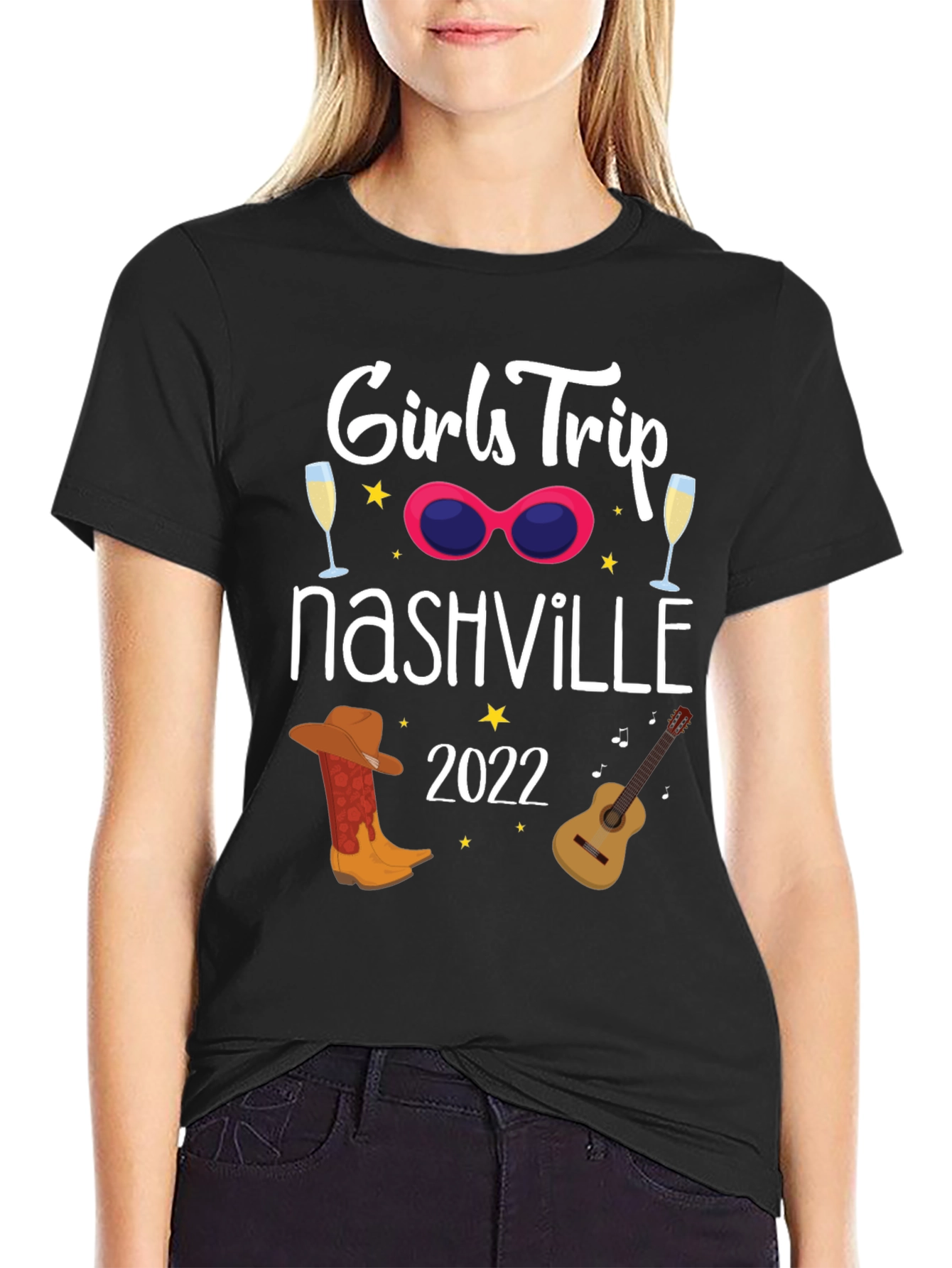 Girls Trip Nashville 2022 Black T-Shirt