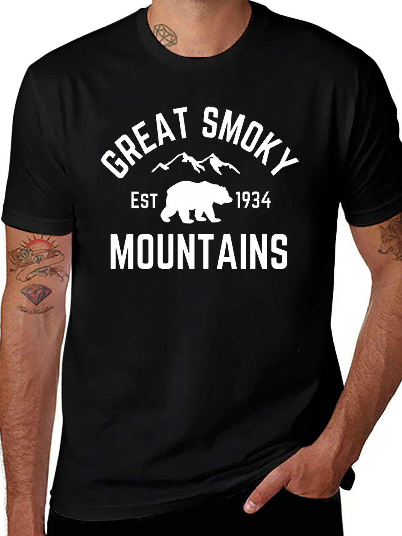 Great Smoky Mountains Black Graphic Tee