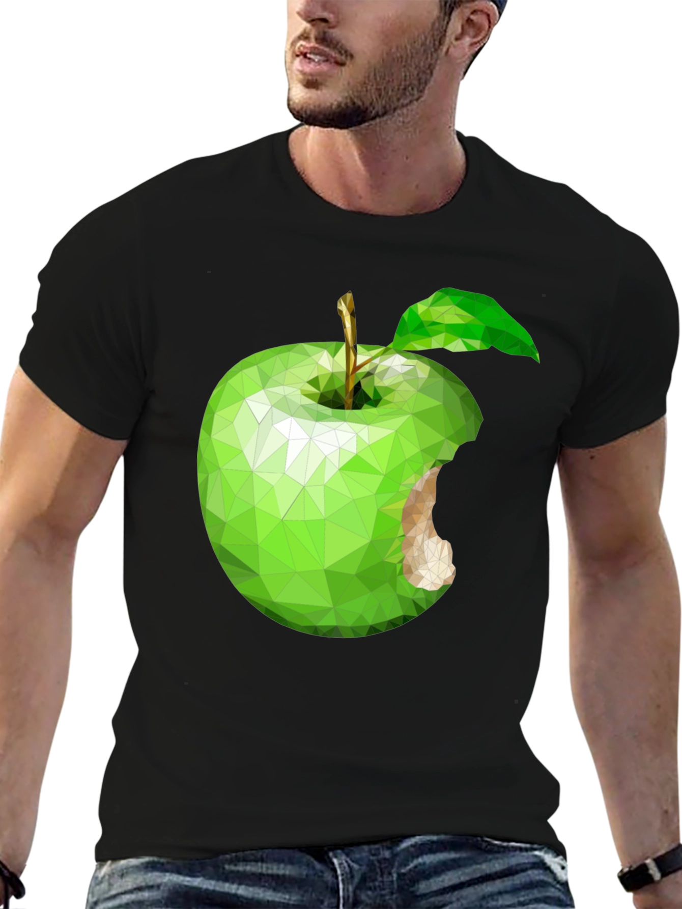 Abstract Apple Graphic Tee - Modern & Unique