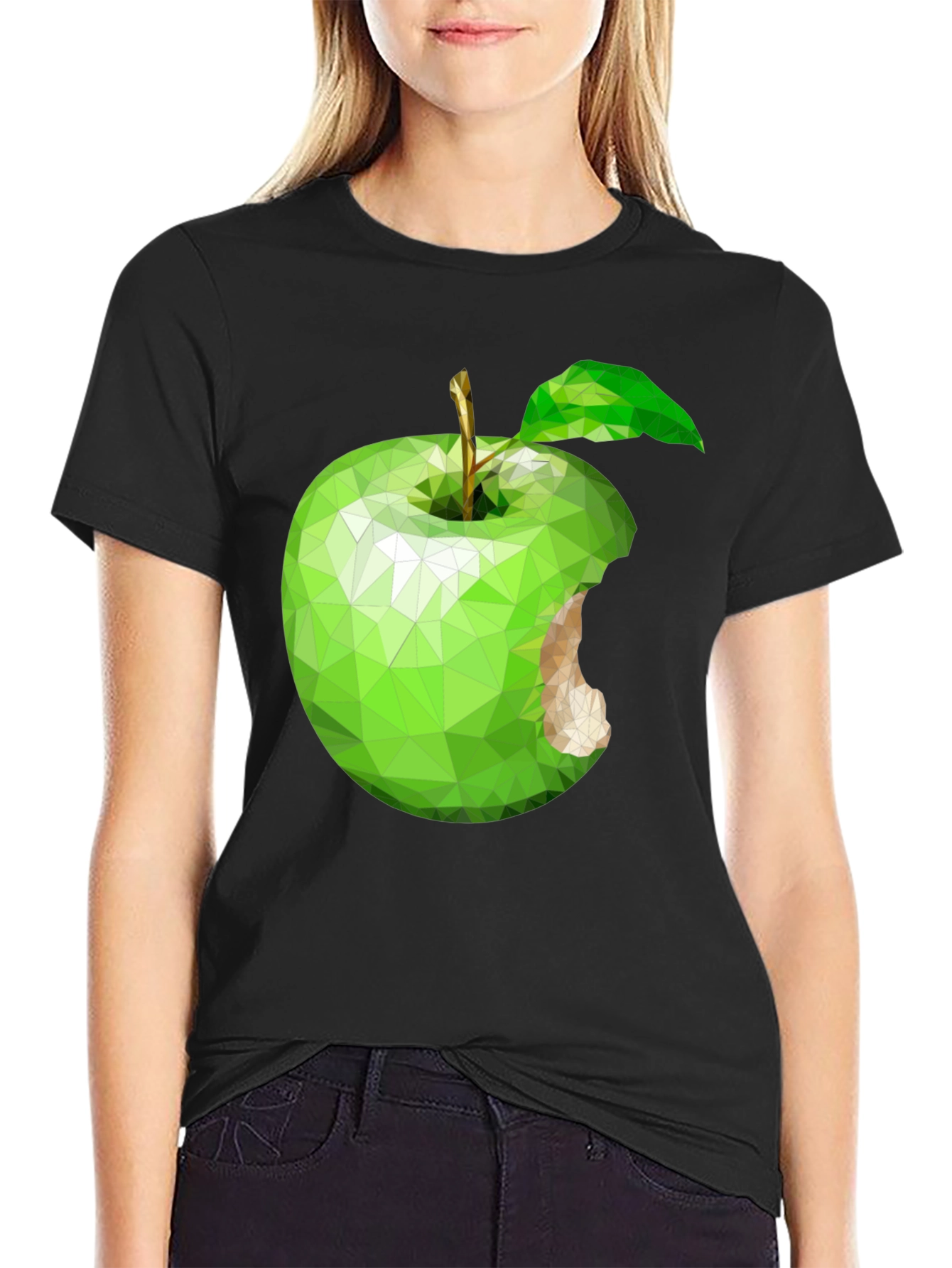 Abstract Apple Graphic Tee - Modern & Unique