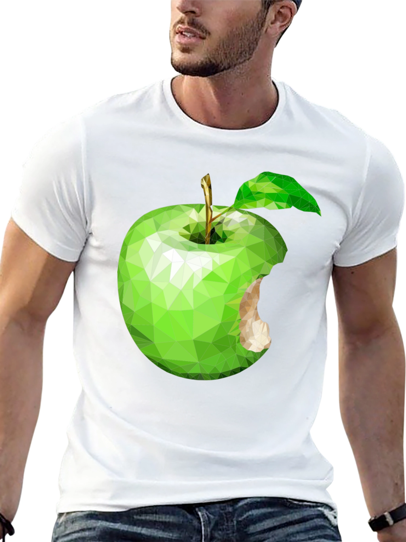 Abstract Apple Graphic Tee - Modern & Unique