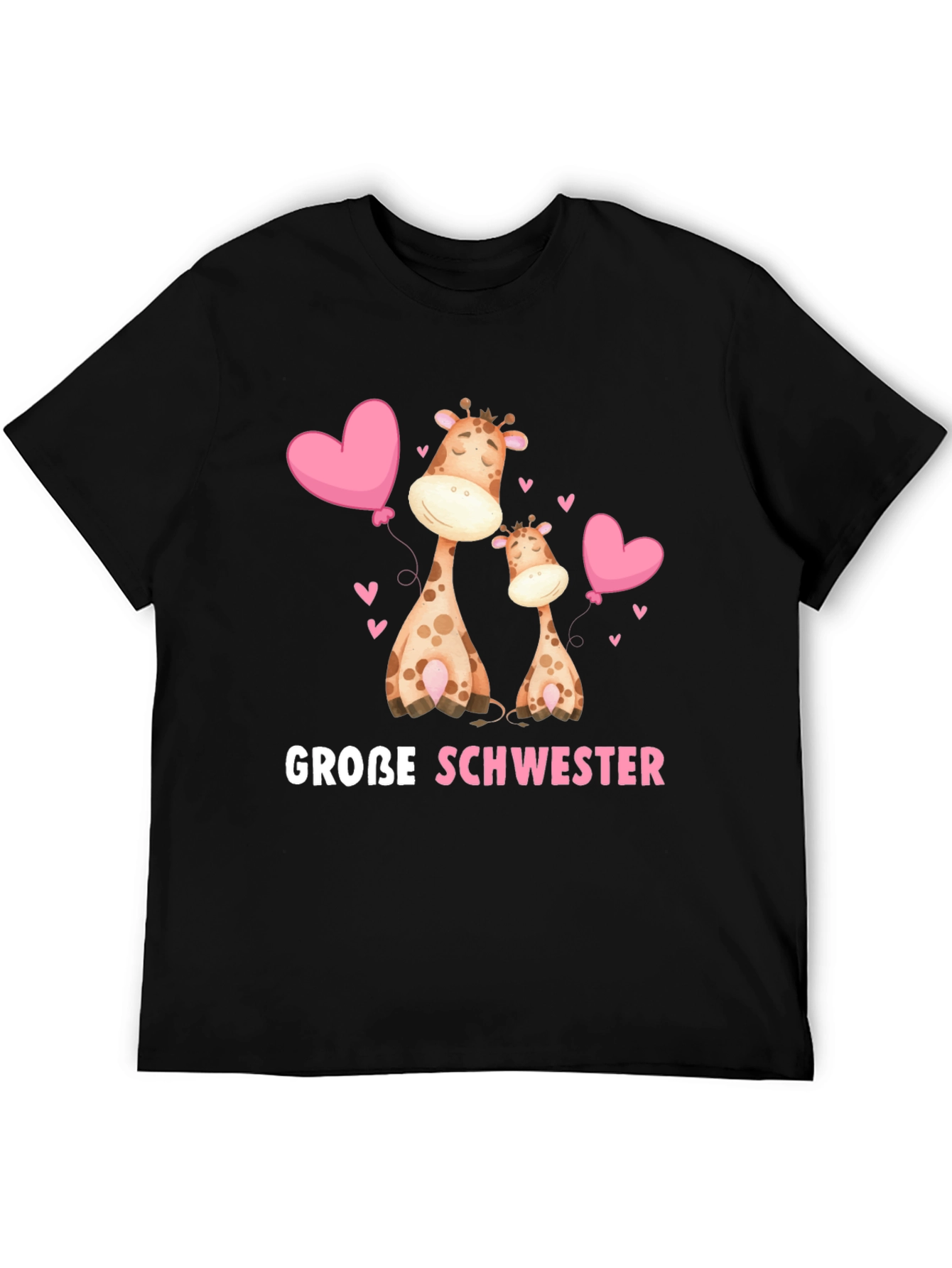 Große Schwester Giraffe T-Shirt