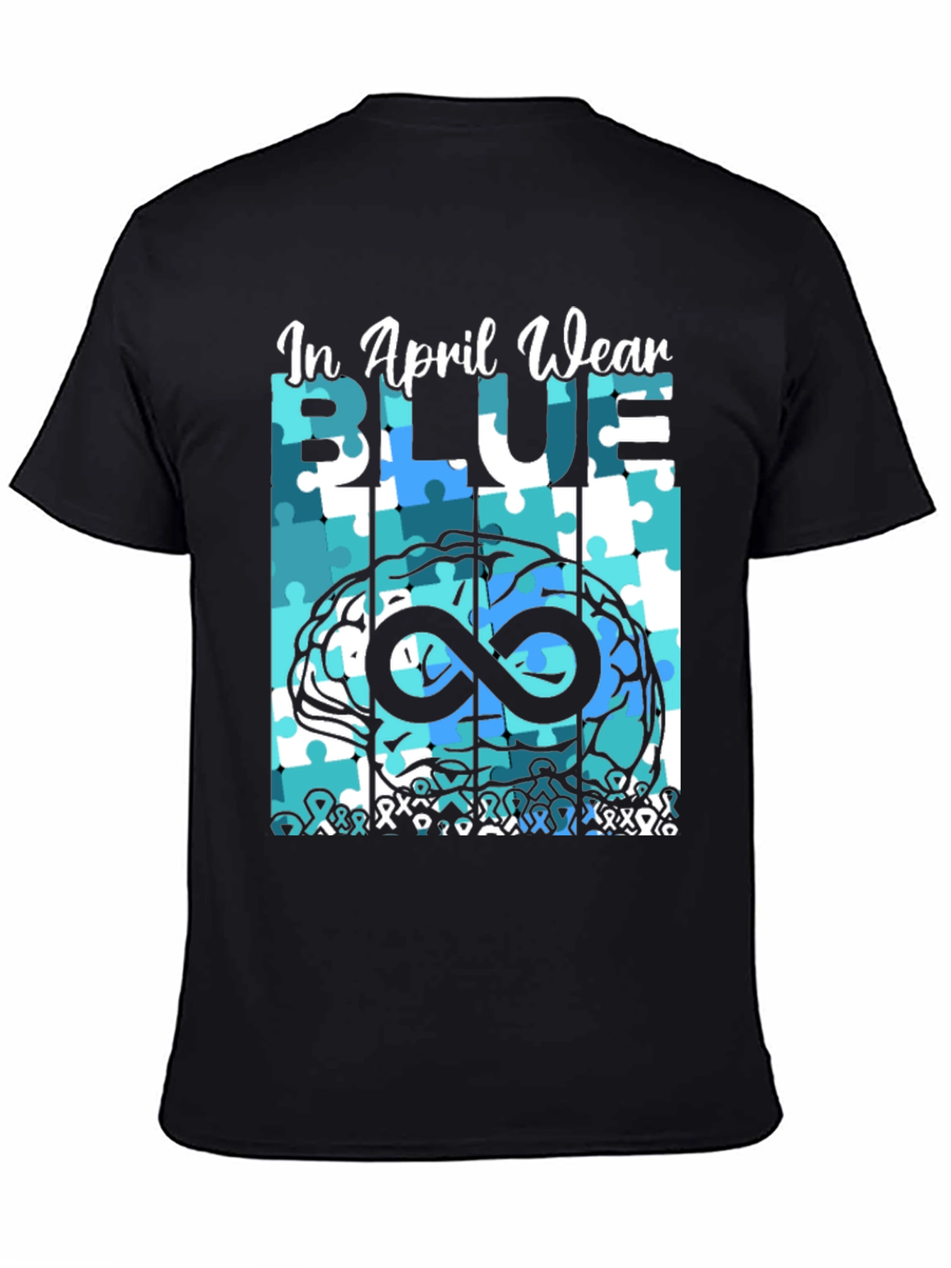 Autism Awareness T-Shirt - In April Wear Blue
