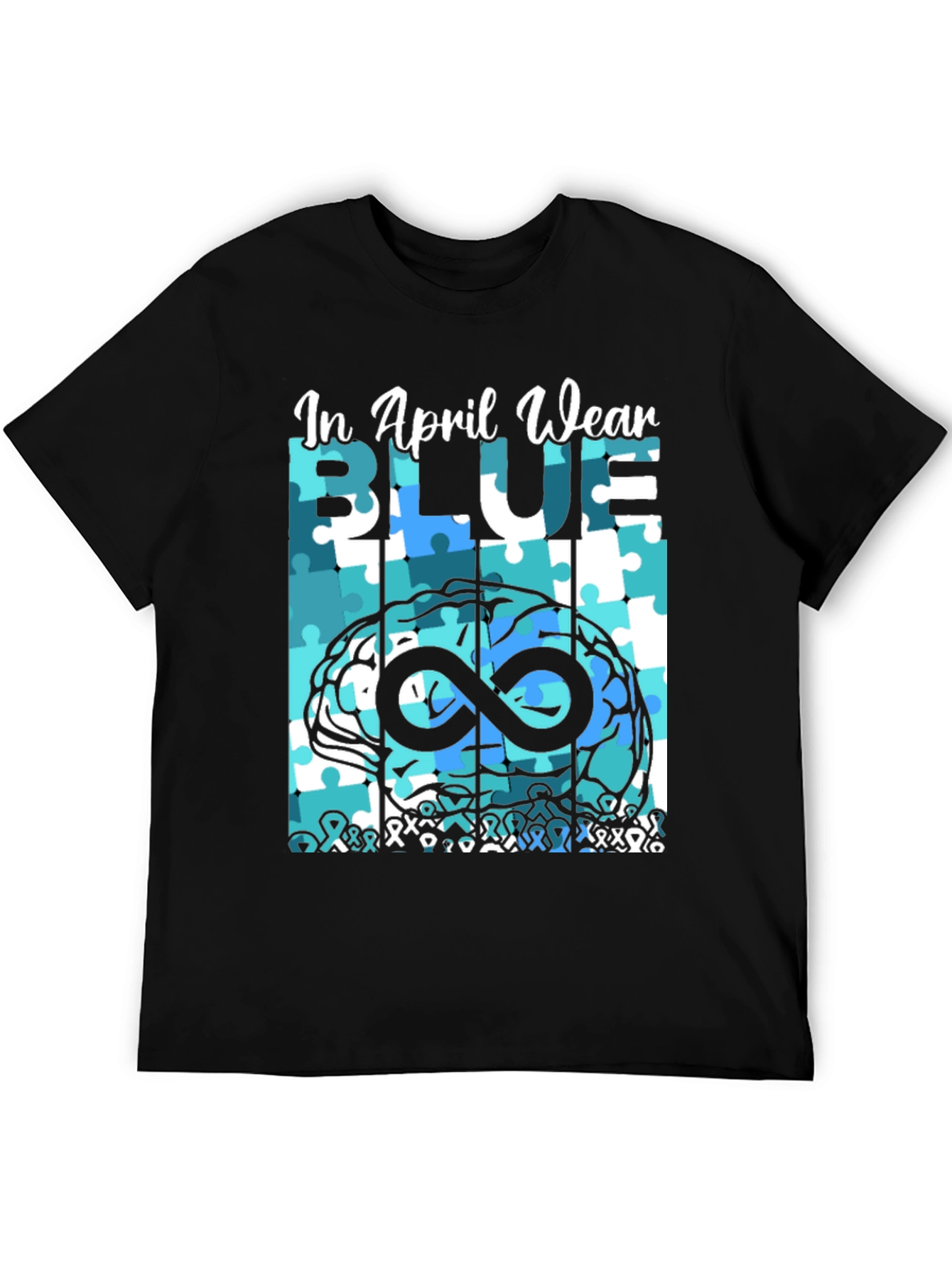 Autism Awareness T-Shirt - In April Wear Blue