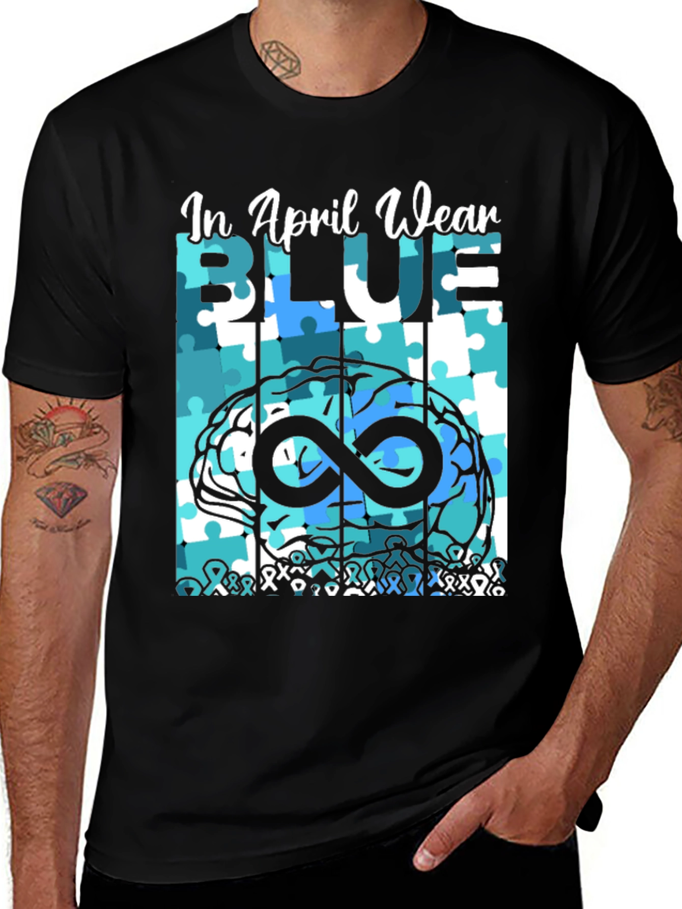 Autism Awareness T-Shirt - In April Wear Blue