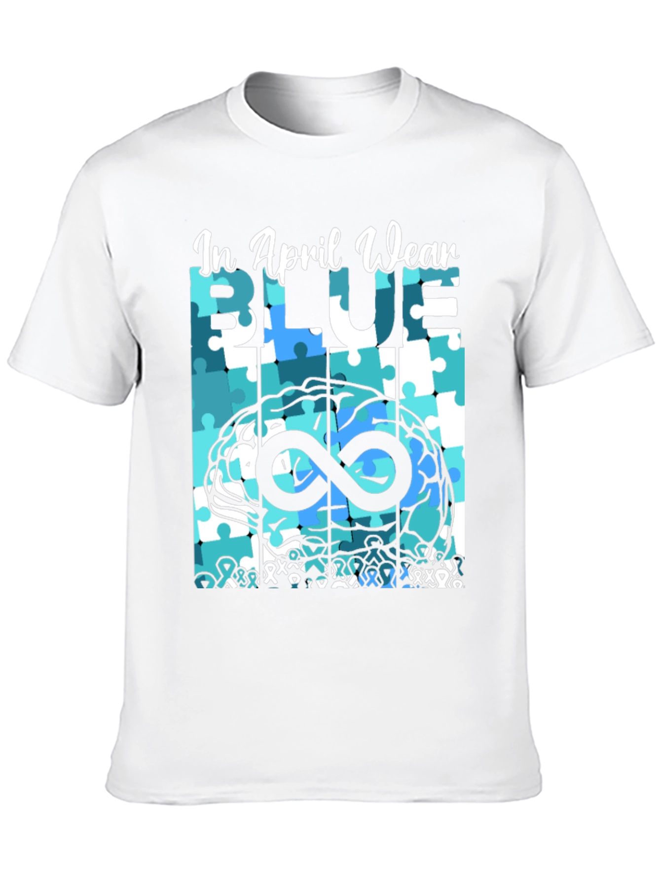 Autism Awareness T-Shirt - In April Wear Blue