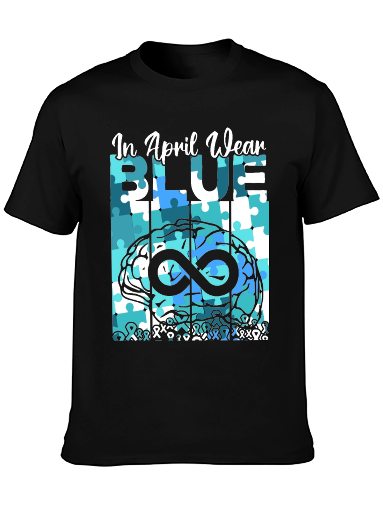 Autism Awareness T-Shirt - In April Wear Blue