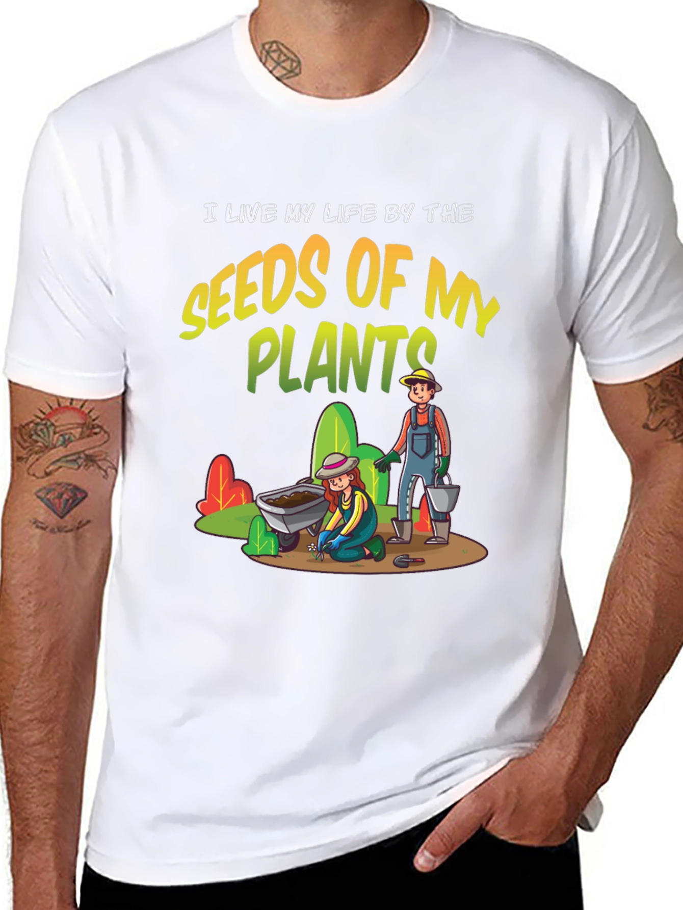 Gardener T-Shirt: Seeds of My Plants Graphic Tee
