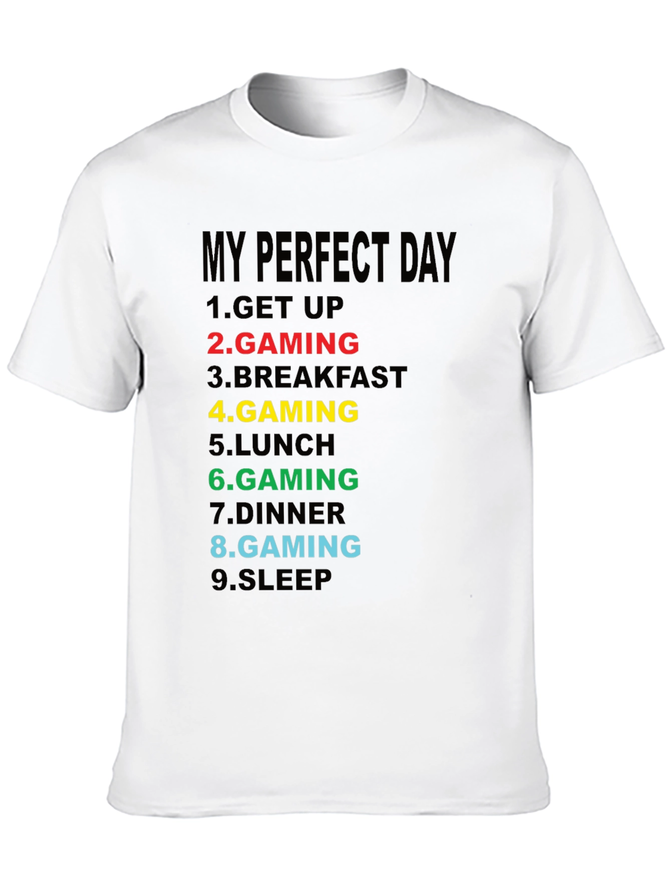 Gamers Perfect Day Graphic Tee - Black