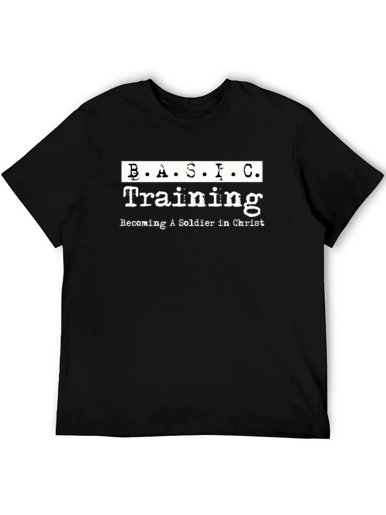 BASIC Training Soldier in Christ Black T-Shirt