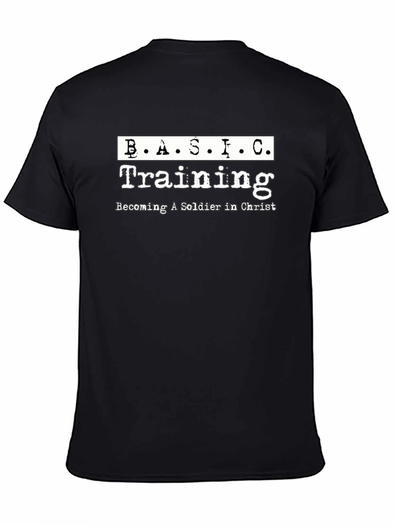 BASIC Training Soldier in Christ Black T-Shirt