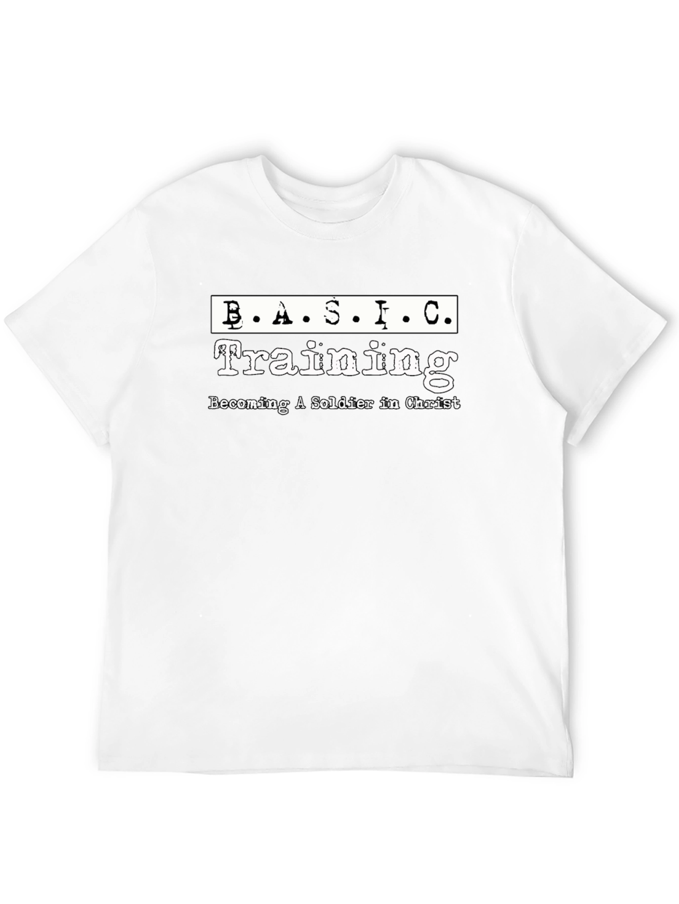 BASIC Training Soldier in Christ Black T-Shirt