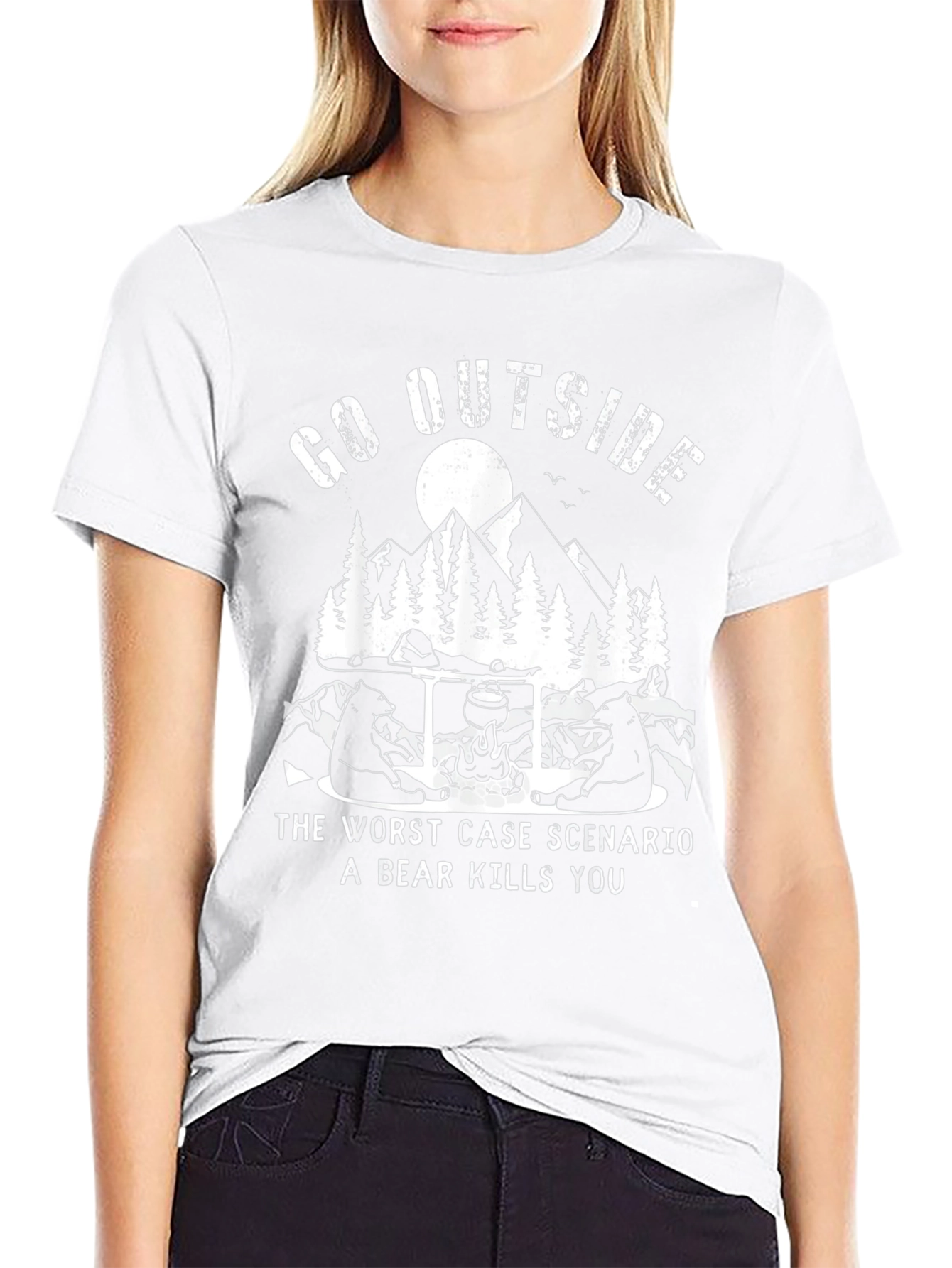 Go Outside Bear T-Shirt