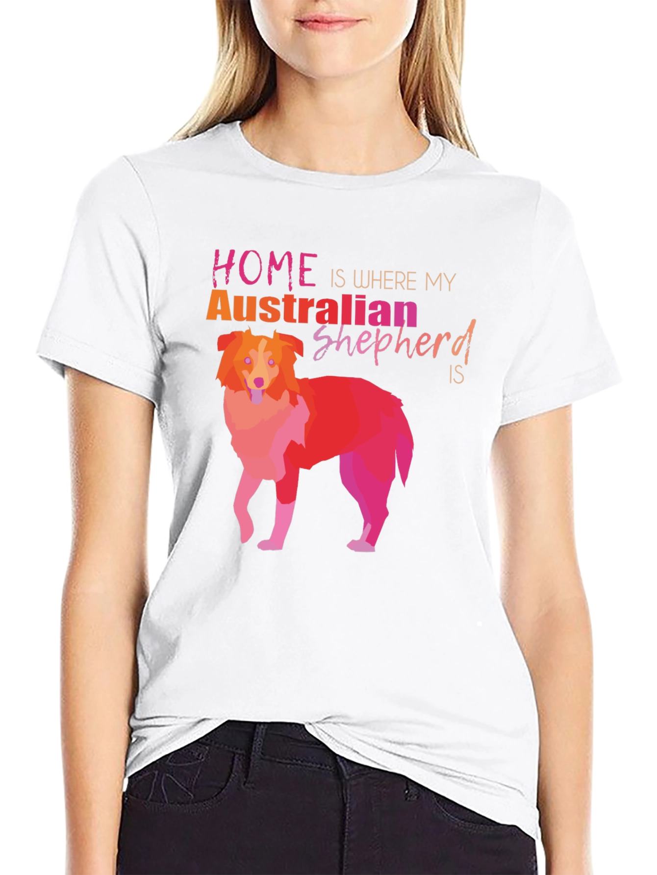 Australian Shepherd Home T-Shirt Dog Lover Tee
