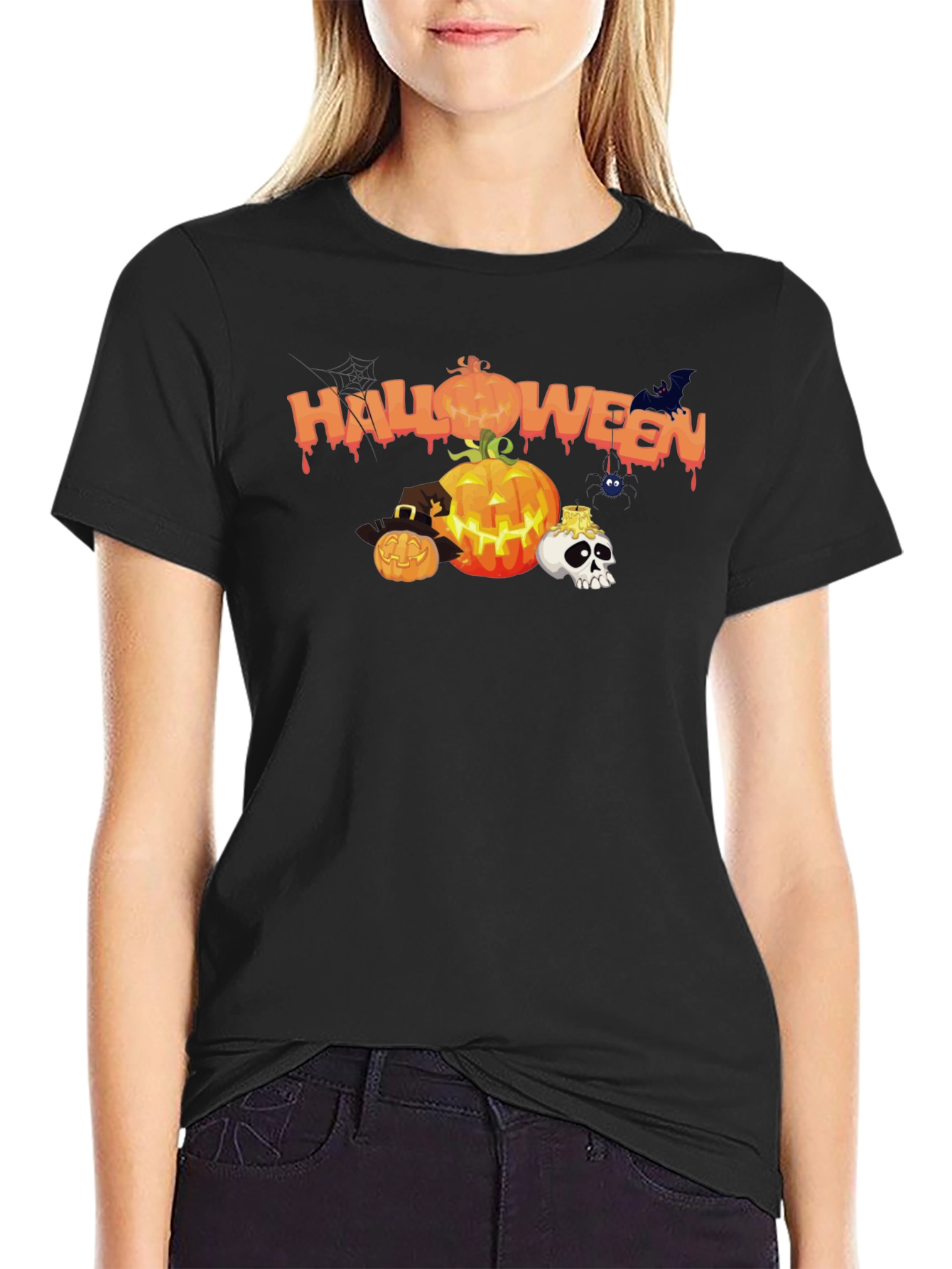 Halloween Graphic Black T-Shirt
