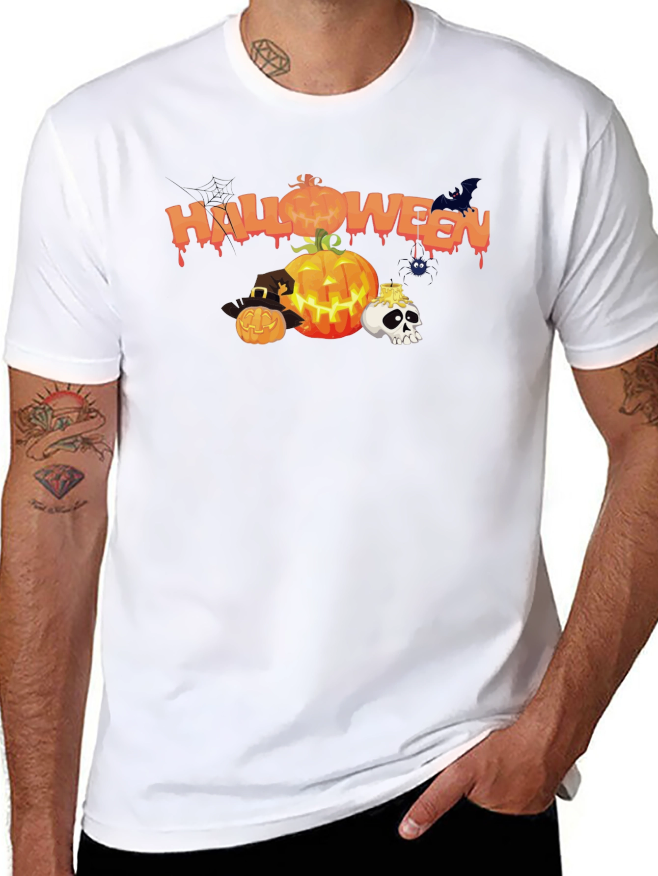 Halloween Graphic Black T-Shirt