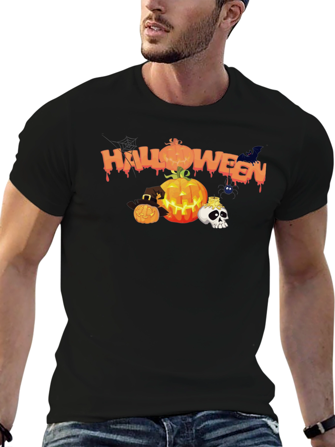 Halloween Graphic Black T-Shirt