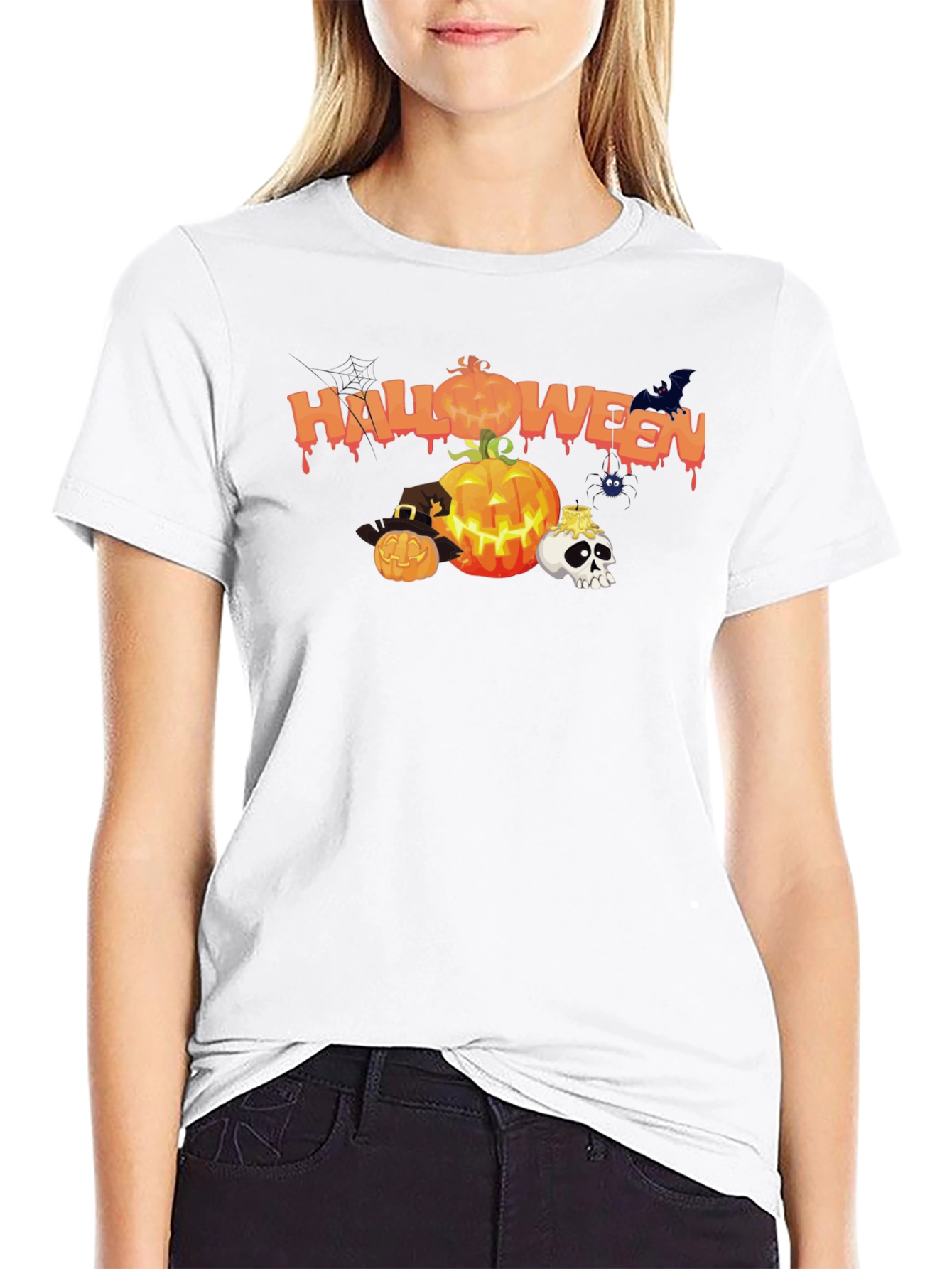 Halloween Graphic Black T-Shirt