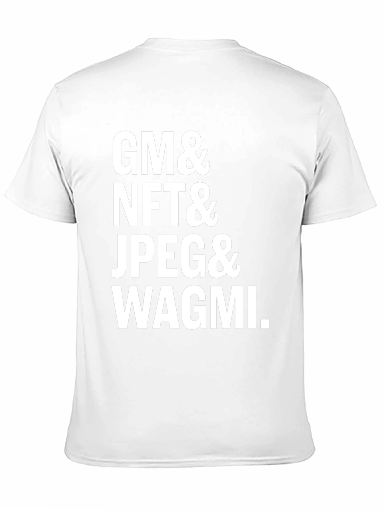 GM NFT JPEG WAGMI Black Graphic Tee