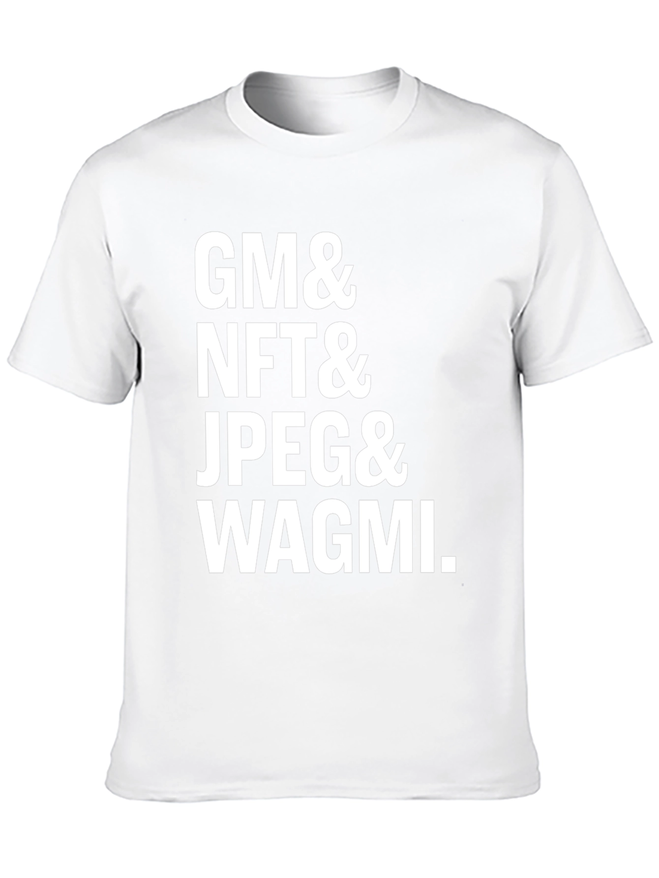 GM NFT JPEG WAGMI Black Graphic Tee