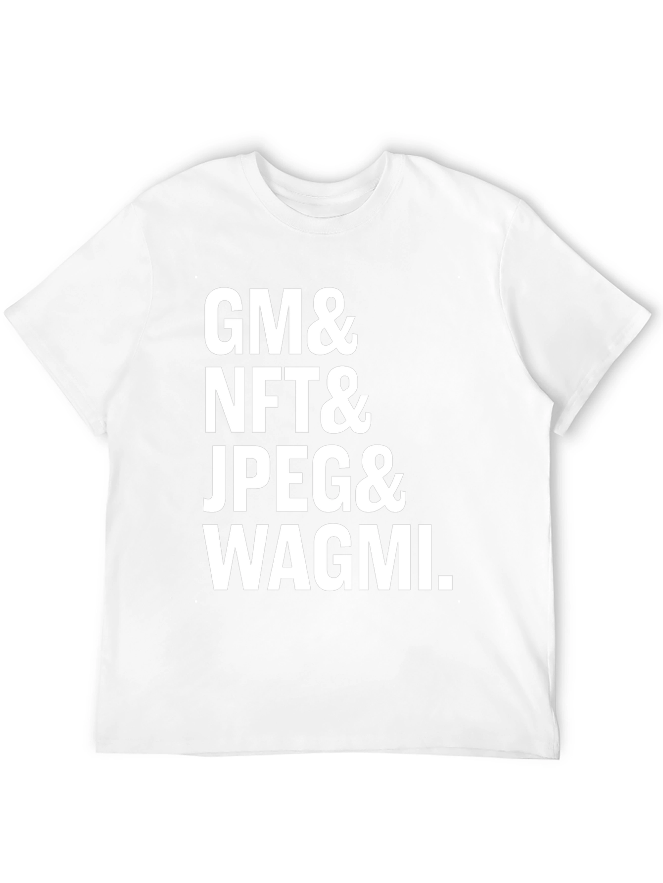 GM NFT JPEG WAGMI Black Graphic Tee